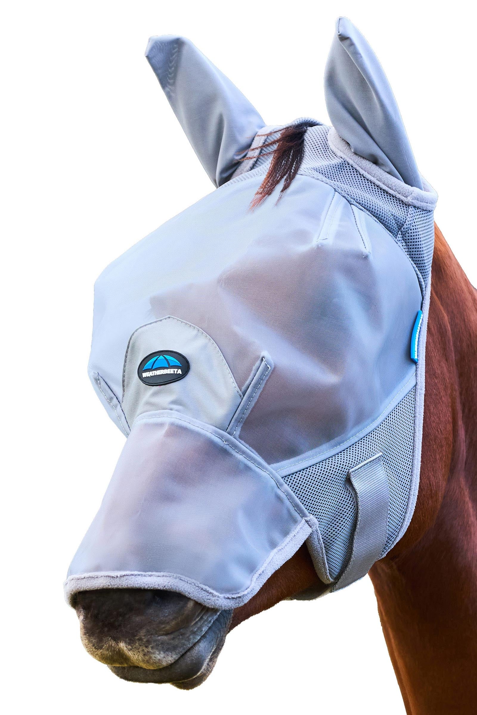 Weatherbeeta Comfitec Fine Mesh Fliegenmaske s ušima a nosem Antifly Protection for Horses