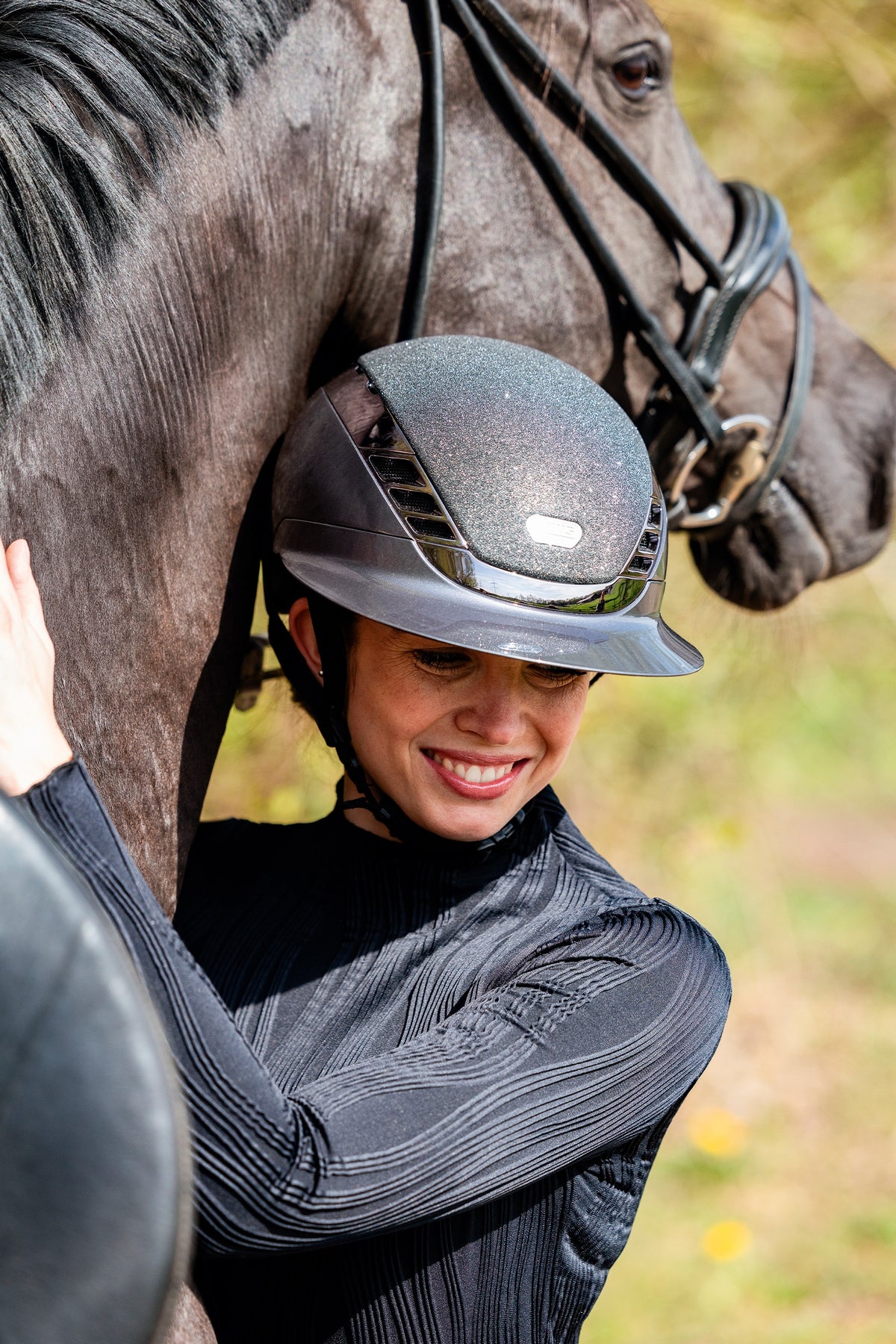 Abus Airluxe Supreme Glam Metallic Long Visor Safety Equipment