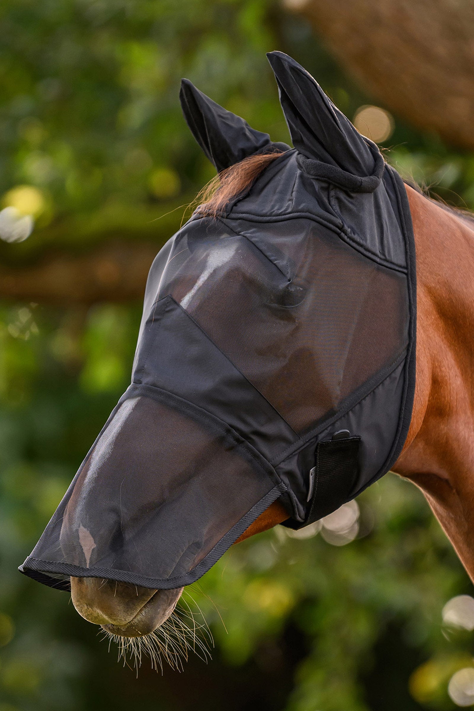 Waldhausen čabraka na uši s rozšířením na uši a nos, UV ochrana Antifly Protection for Horses