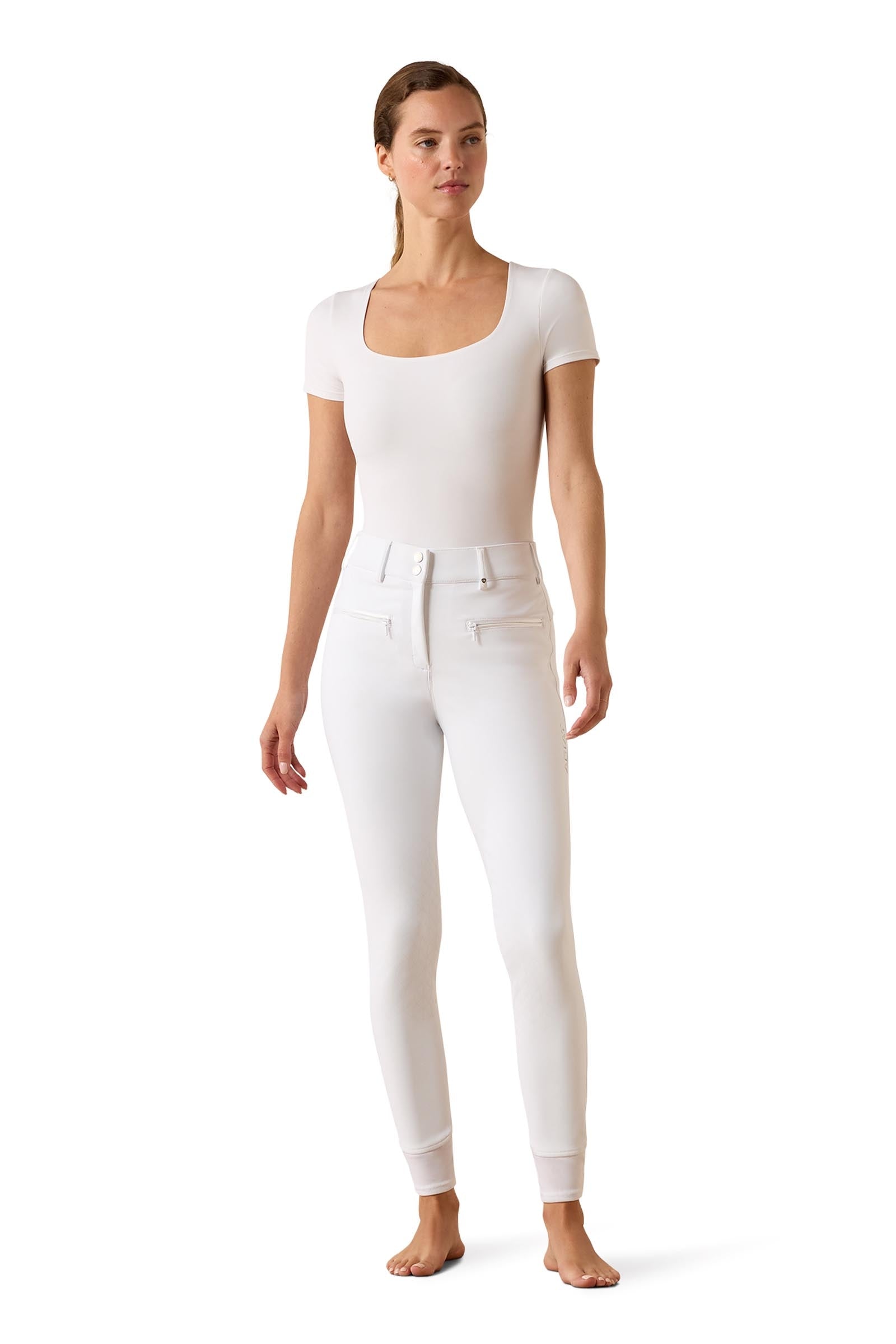 Ariat Womens Tri Factor Allure Knee Patch Breech Womens Breeches