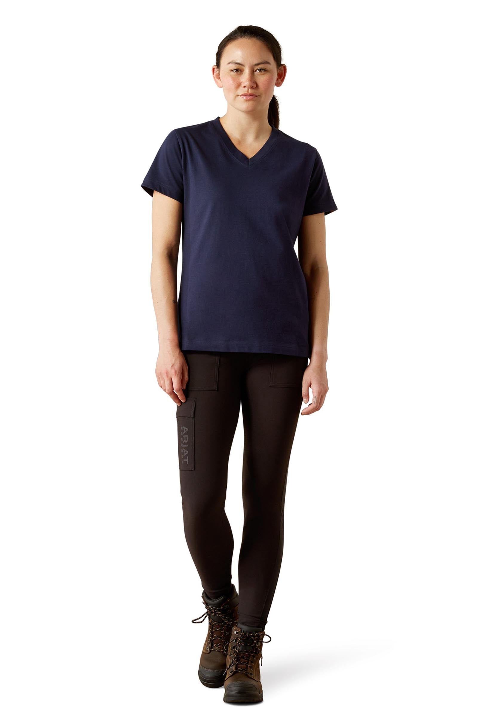 Ariat Women's Rebar Cotton Strong Standard V-Neck T-Shirt Women’s Riding Clothing
