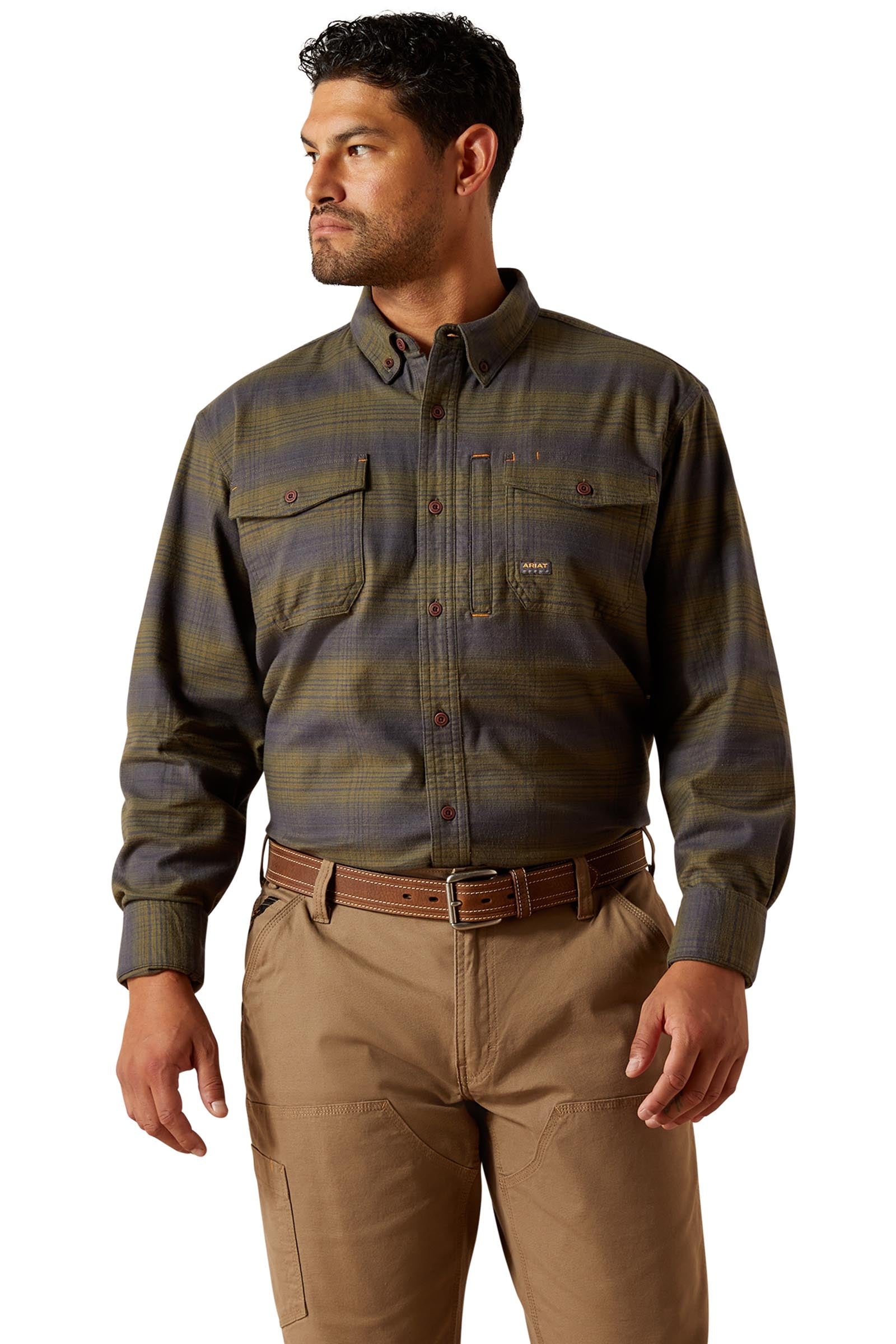 Ariat Rebar flanelová pracovní košile DuraStretch Mens Riding Clothing