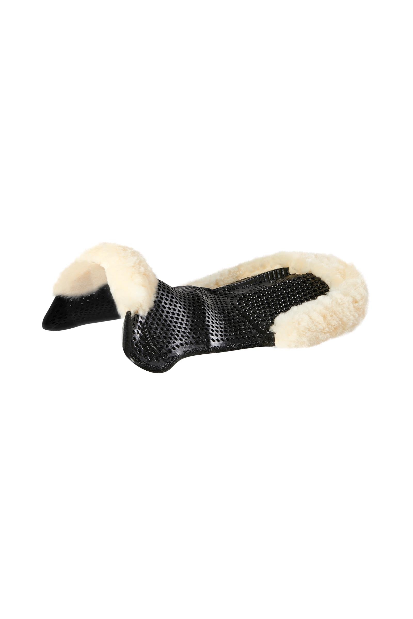Acavallo protiskluzová gelová podložka Classic s ovčí kožešinou, zadní vyvýšení Saddle Pads