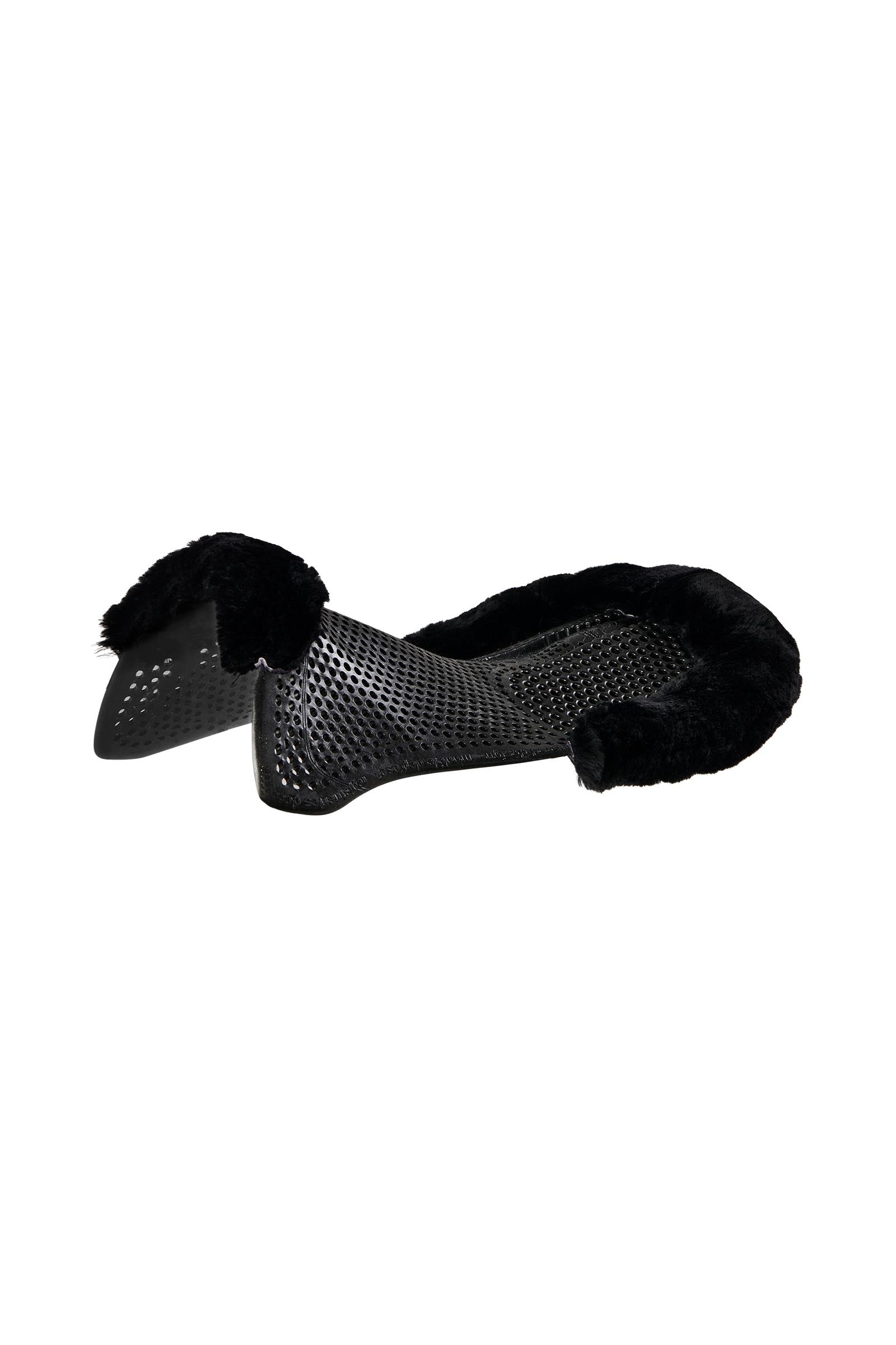 Acavallo protiskluzová gelová podložka Classic s ovčí kožešinou, zadní vyvýšení Saddle Pads