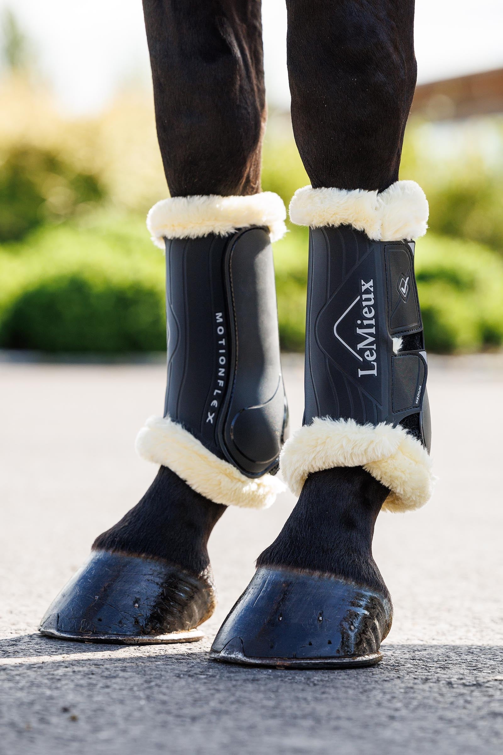 LeMieux Motionflex Dressage Boot with Fleece Edge Leg & Hoof Protection