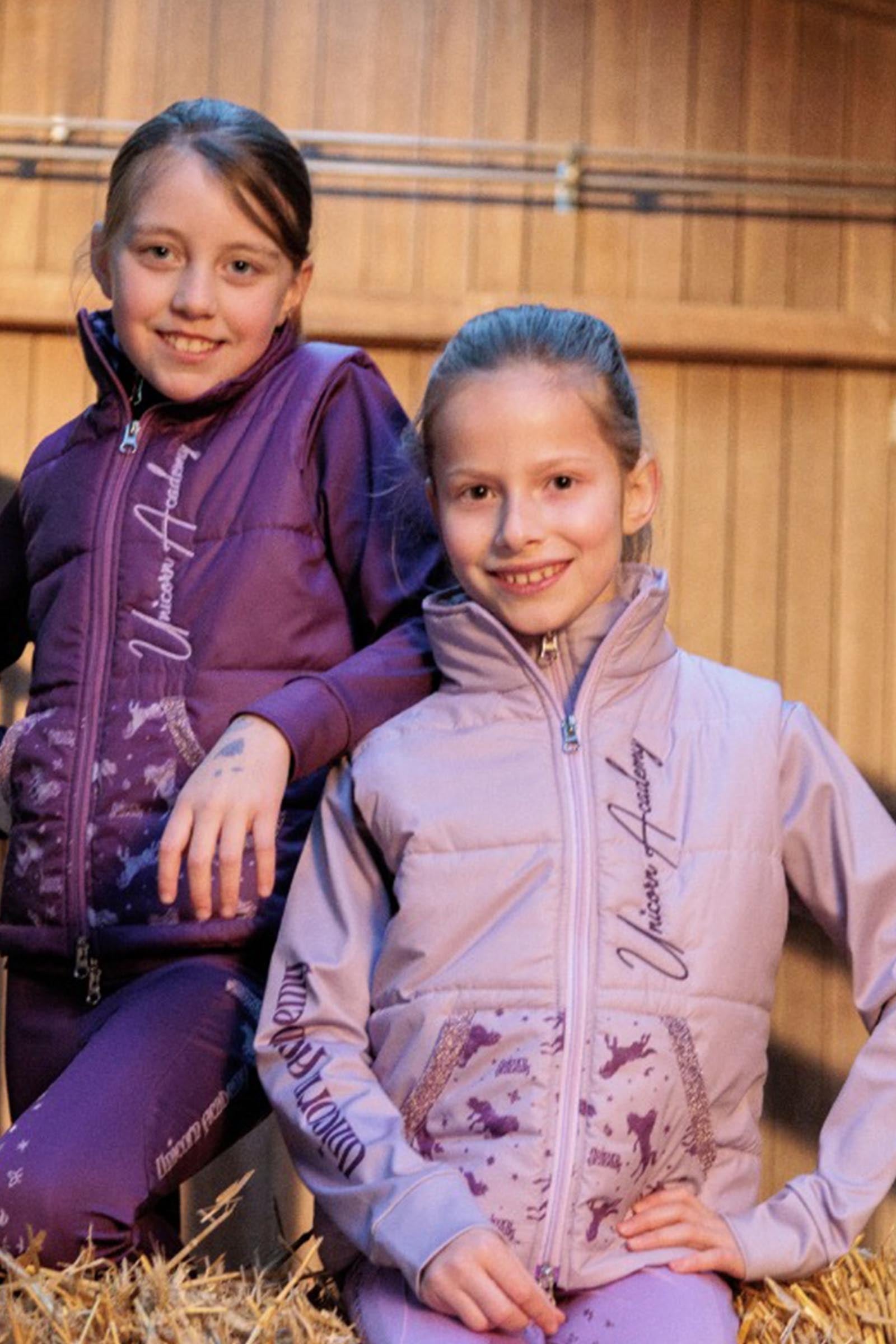 Kavalkade Unicorn Academy Kids´ Light Padded Vest With Glitter Kids Apparel