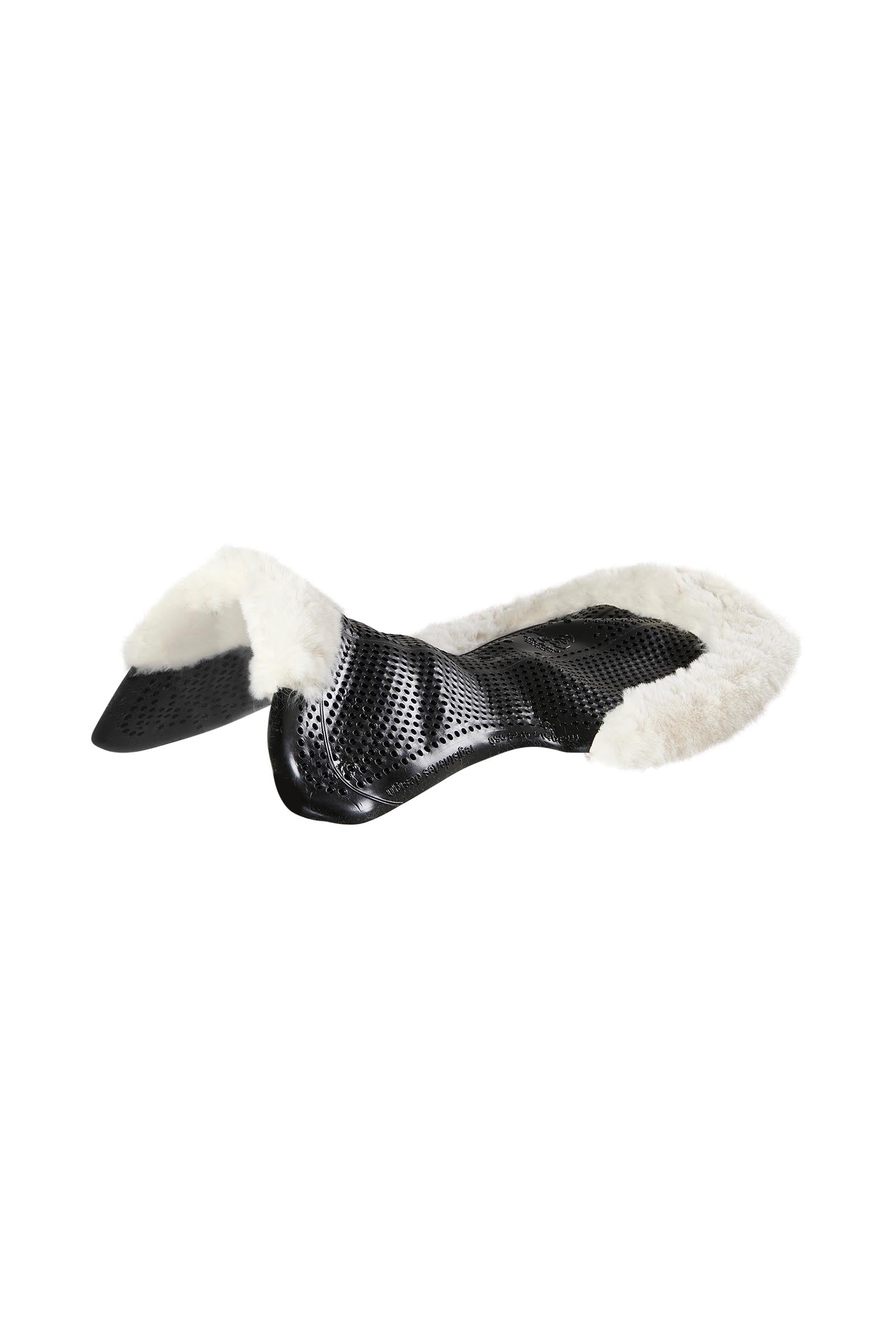 Acavallo protiskluzová gelová podložka Classic s umělou ovčí kožešinou, plochá Saddle Pads