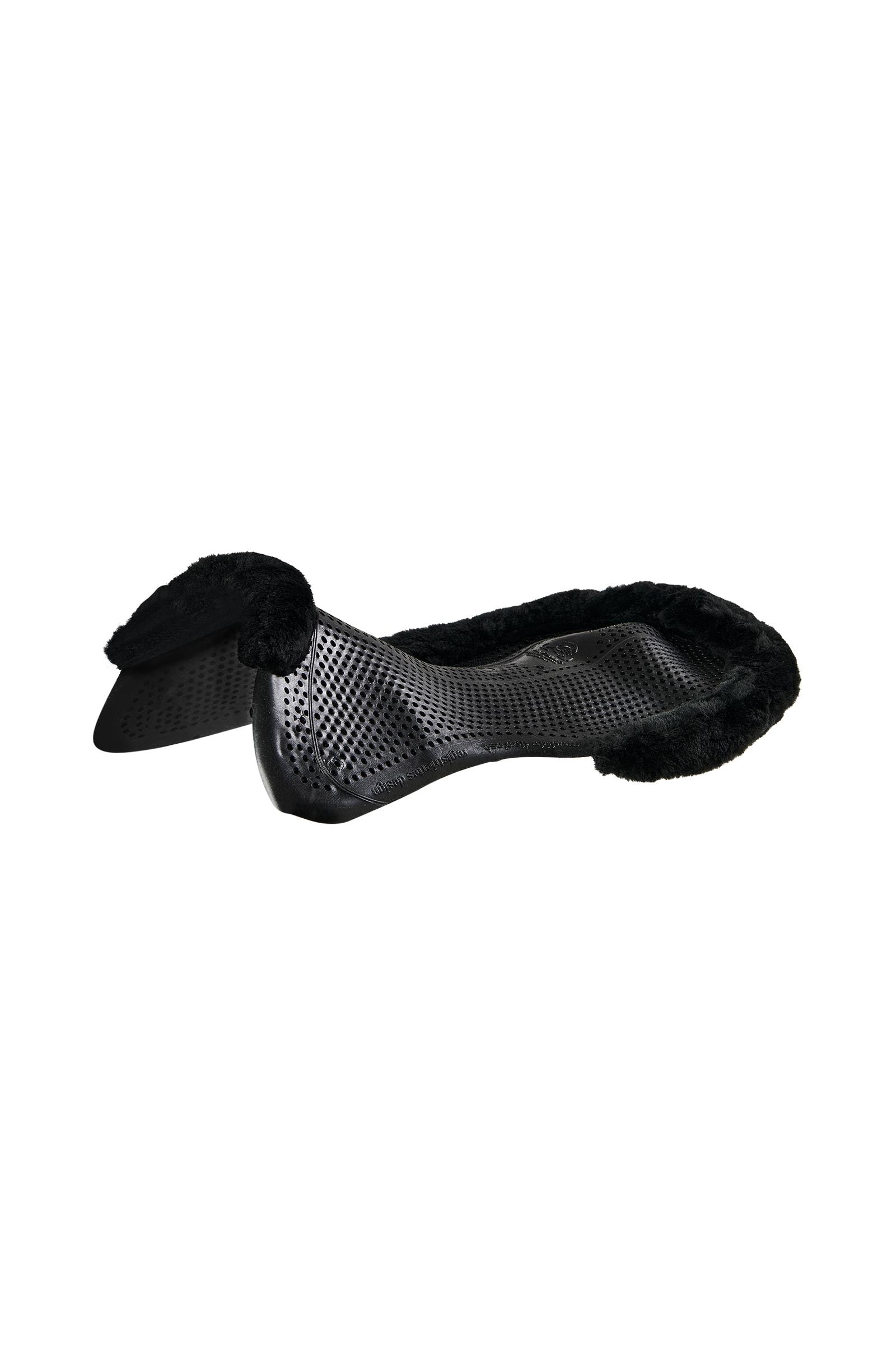 Acavallo protiskluzová gelová podložka Classic s umělou ovčí kožešinou, plochá Saddle Pads