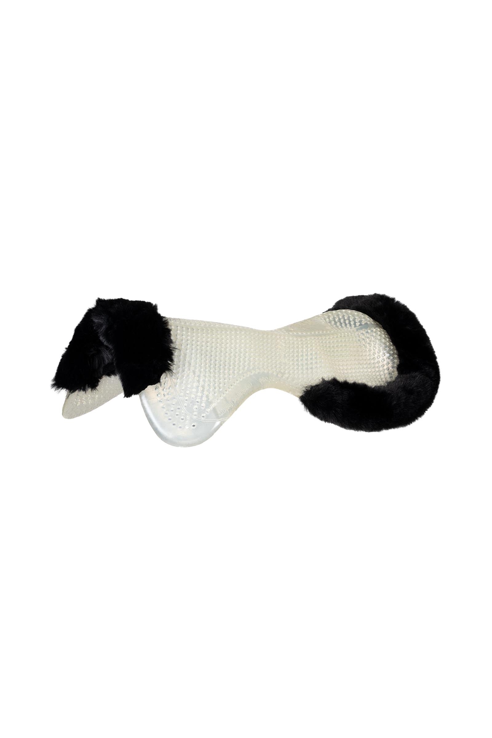 Acavallo protiskluzová gelová podložka Classic s umělou ovčí kožešinou, plochá Saddle Pads