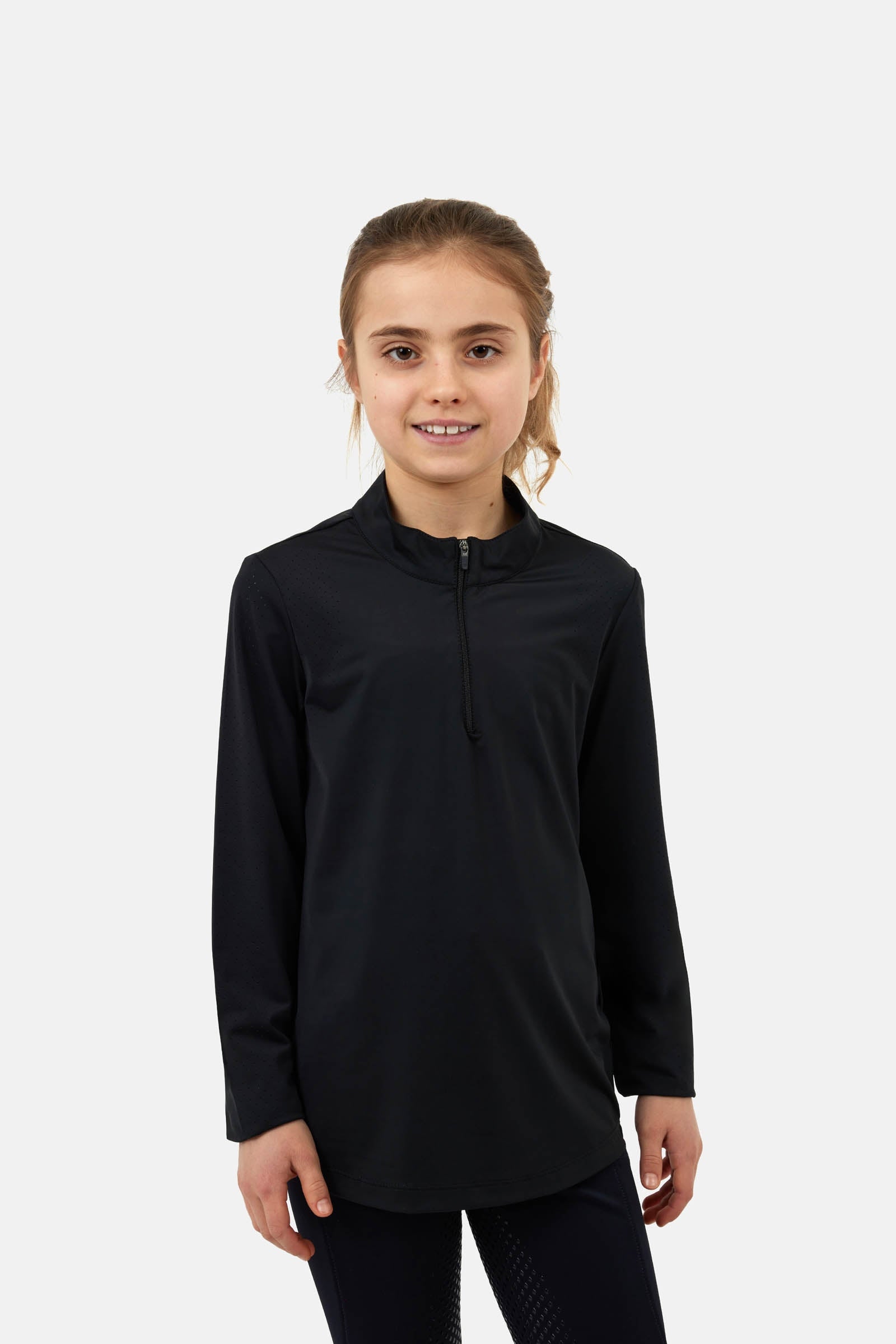Horze Young Rider Emmie Cooling Training Shirt with Long Sleeves Kids Apparel