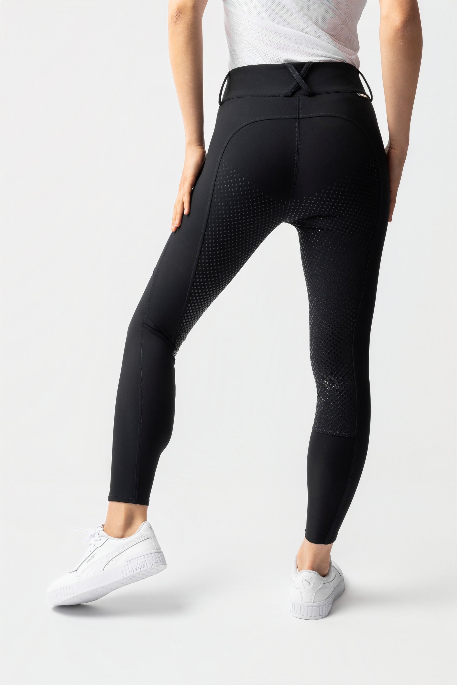 Horze Grand Prix Pro dámské plné sedlo jezdecké kalhoty UPF 50+ Womens Breeches