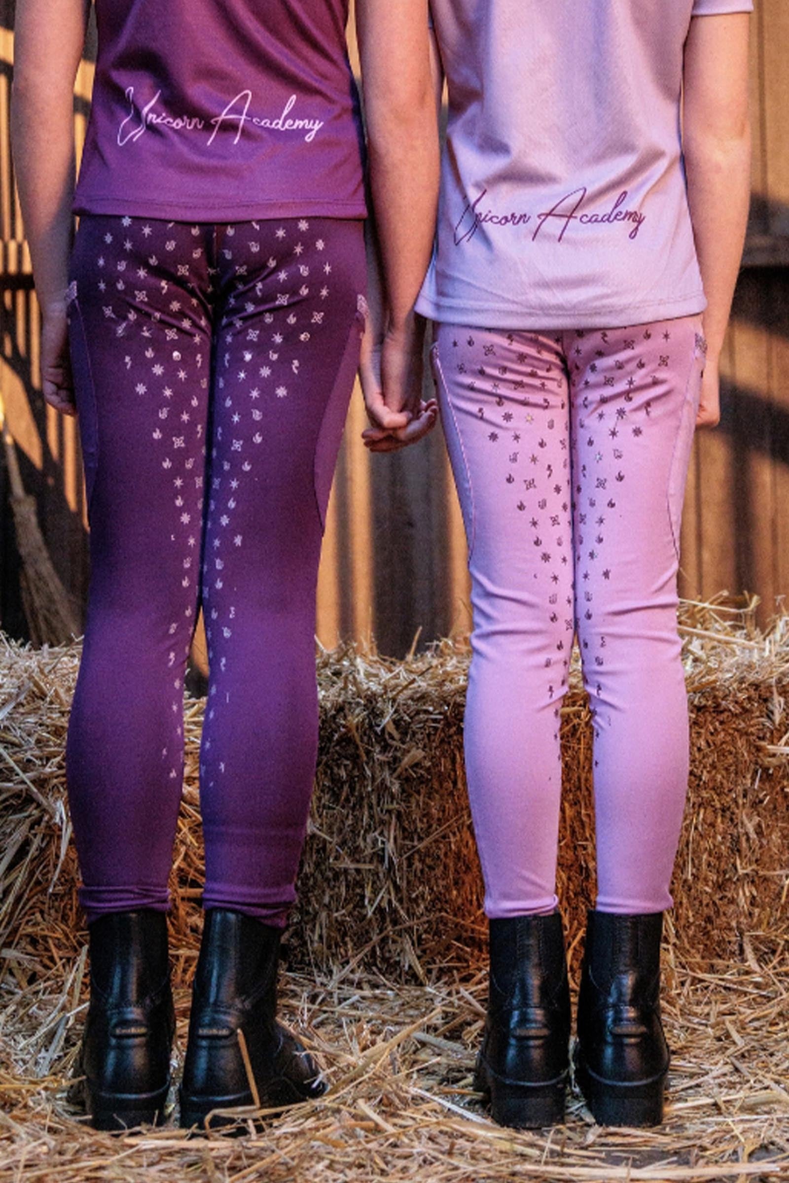 Kavalkade Unicorn Academy Kids´ Riding Leggings With Glitter Kids Apparel