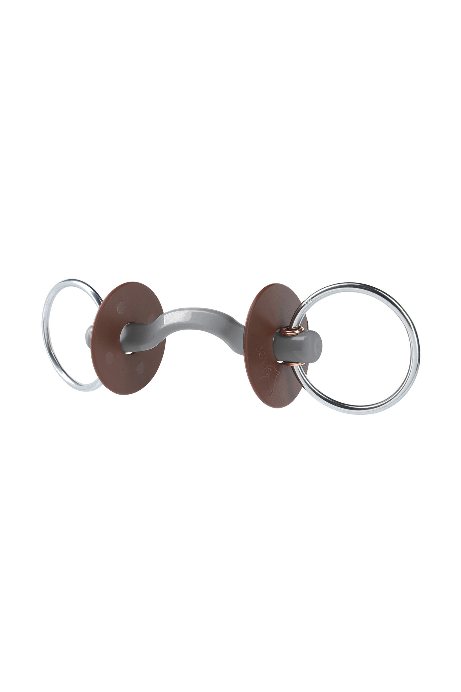 Beris Loose Ring s konexem, kroužek 7,5 cm, tvrdý Horse Bits
