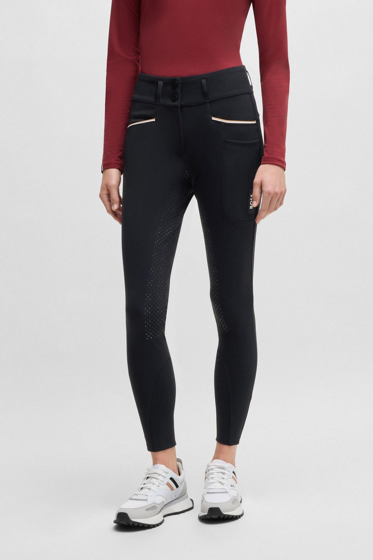 BOSS Equestrian Hailey Womens High Waist Full Grip Breeches Womens Breeches