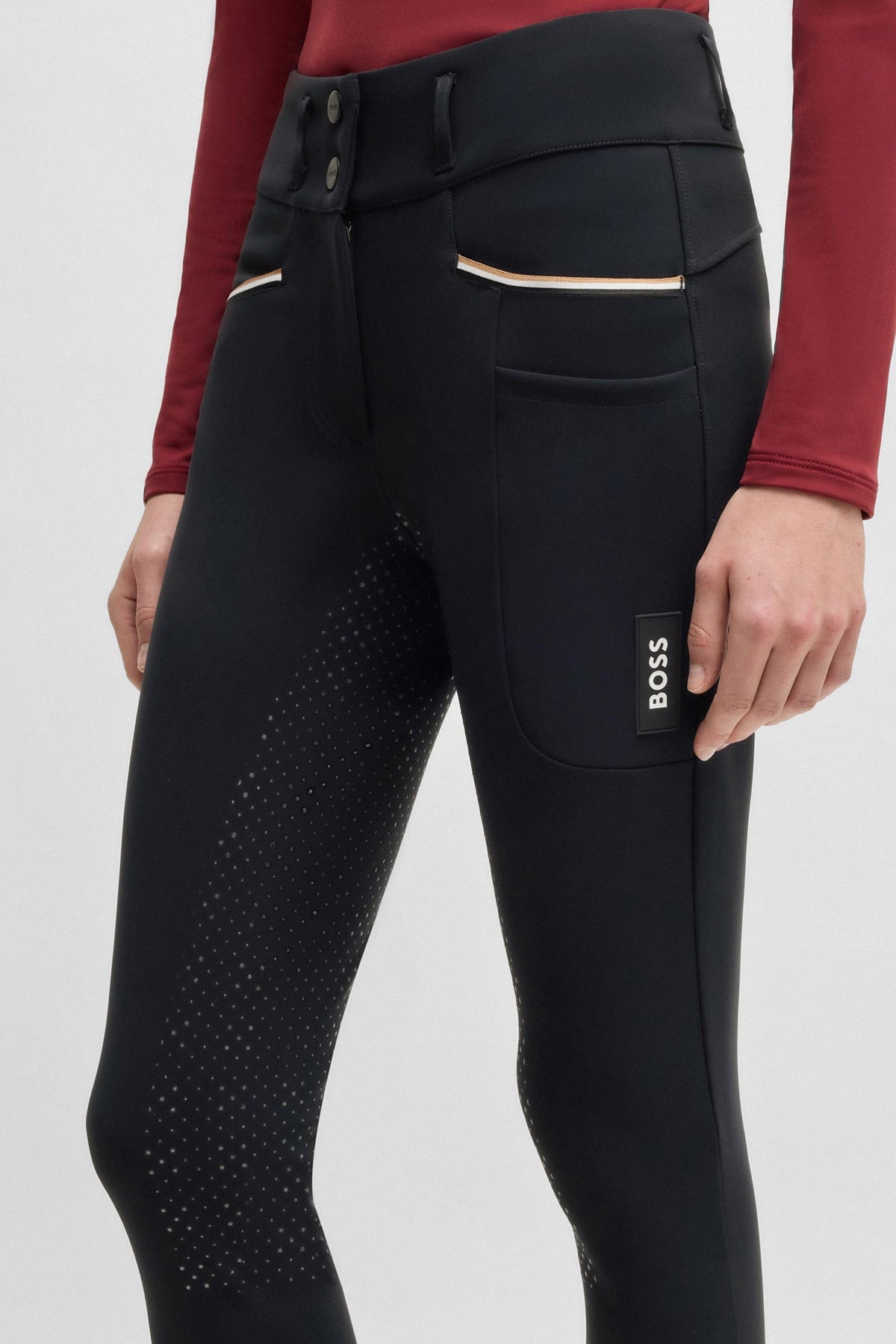 BOSS Equestrian Hailey Womens High Waist Full Grip Breeches Womens Breeches