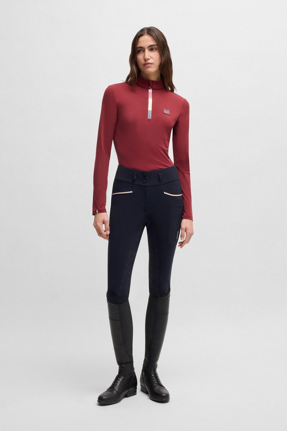 BOSS Equestrian Hailey Womens High Waist Full Grip Breeches Womens Breeches