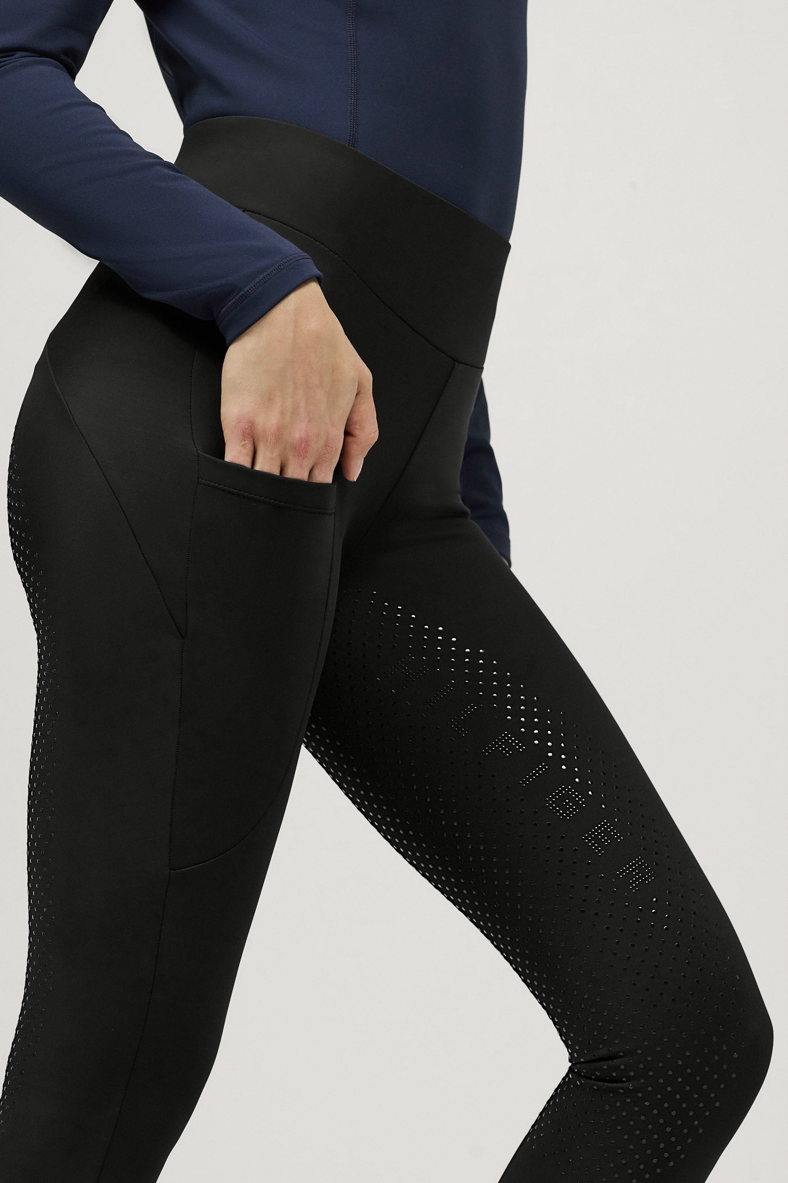 Tommy Hilfiger Equestrian Tommy Hilfiger Capsule Collection Elmira Women's All-Year Rhinestone Full Grip Tights Womens Breeches