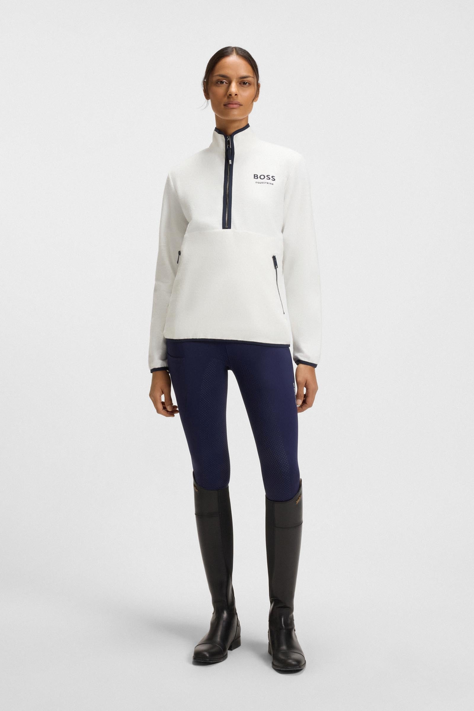BOSS Equestrian Boss Fedora Womens Half Zip Felpa Women’s Riding Clothing