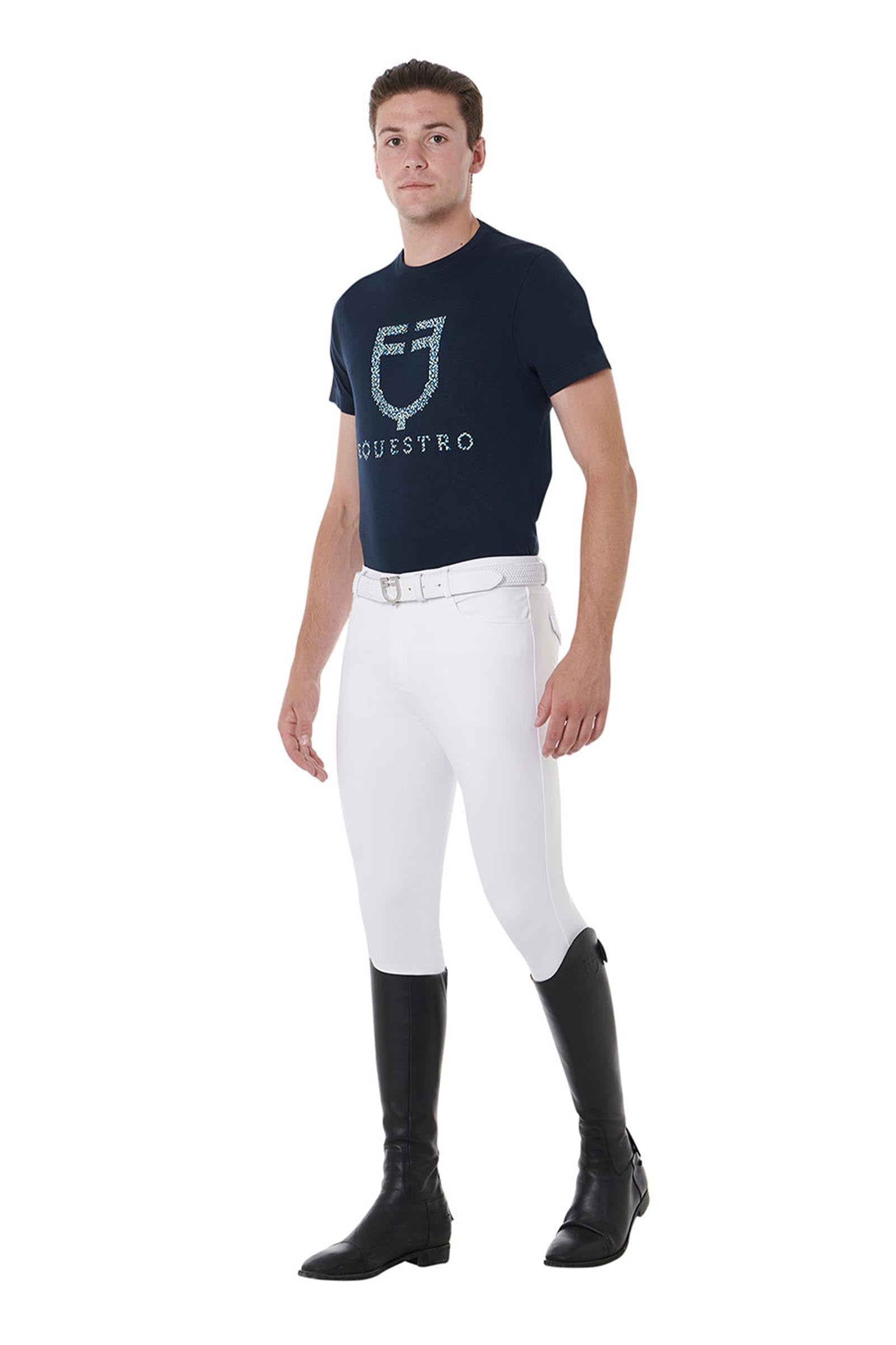 Equestro Men's Slim Fit Full Grip Breeches Mens Riding Clothing