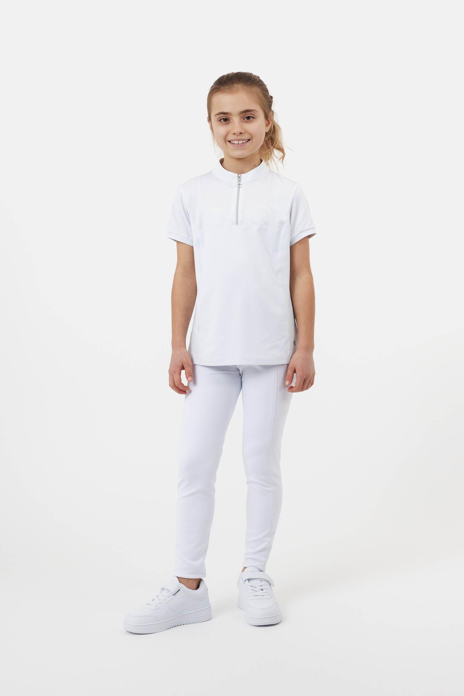 Horze Young Rider Louisa Show Mesh Shirt Kids Apparel