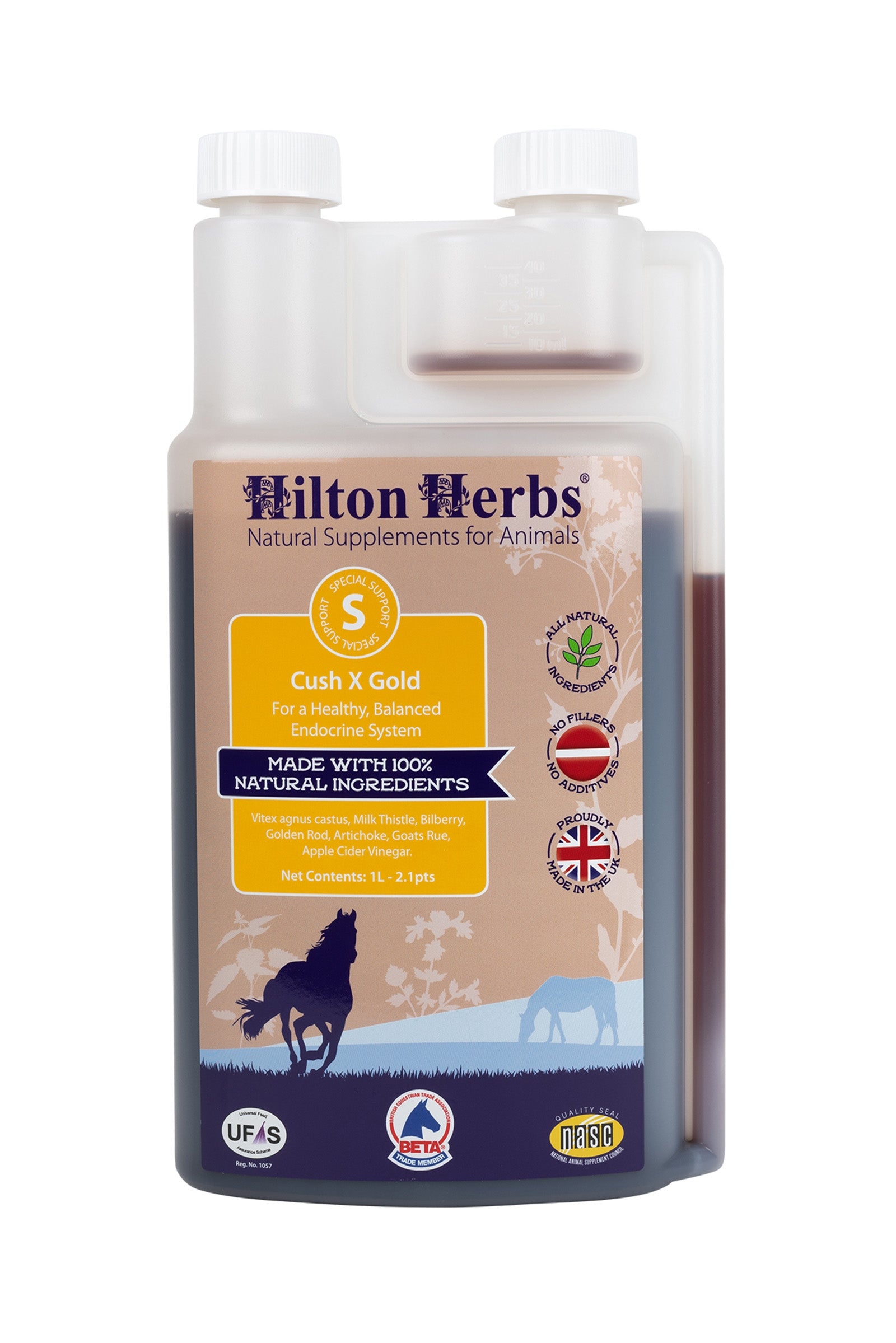 Hilton Herbs HiltonHerbs Cush X Gold 1 Litre Horse Feed & Nutrition