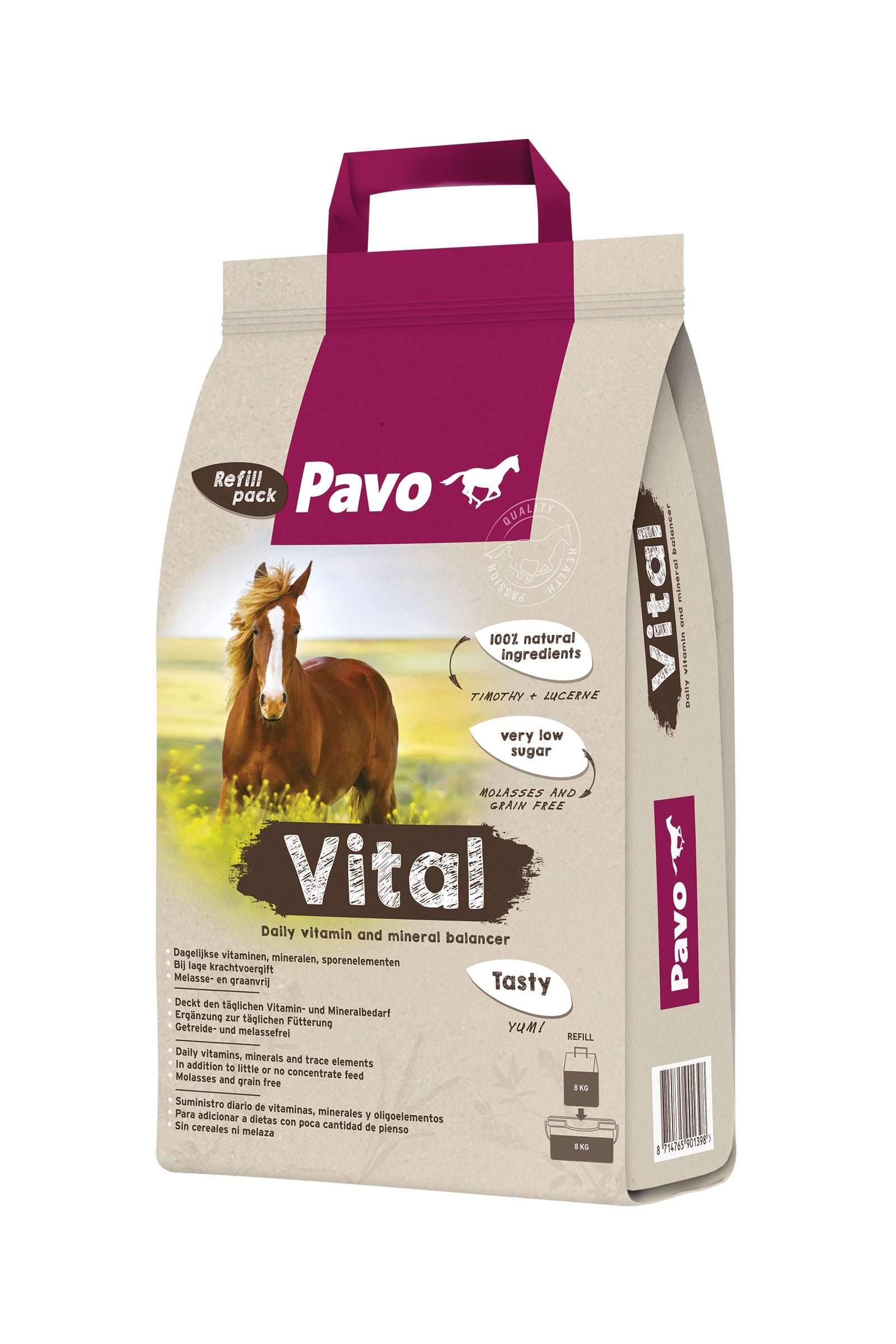 Pavo Náplň Vital 8 kg Horse Feed & Nutrition