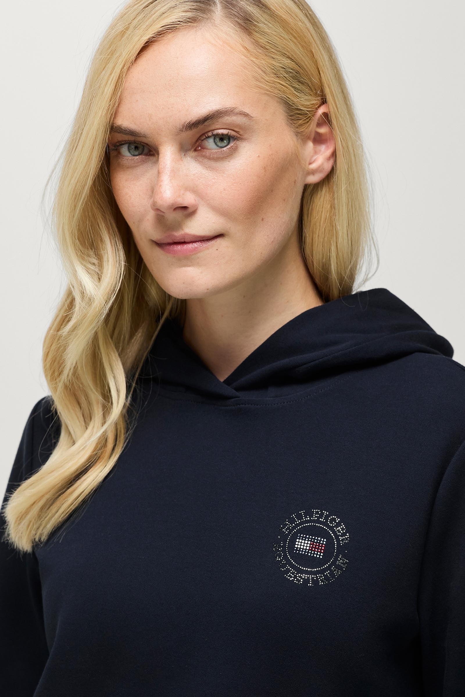 Tommy Hilfiger Equestrian Hollywood Women's Rhinestone Hoodie Women’s Riding Clothing