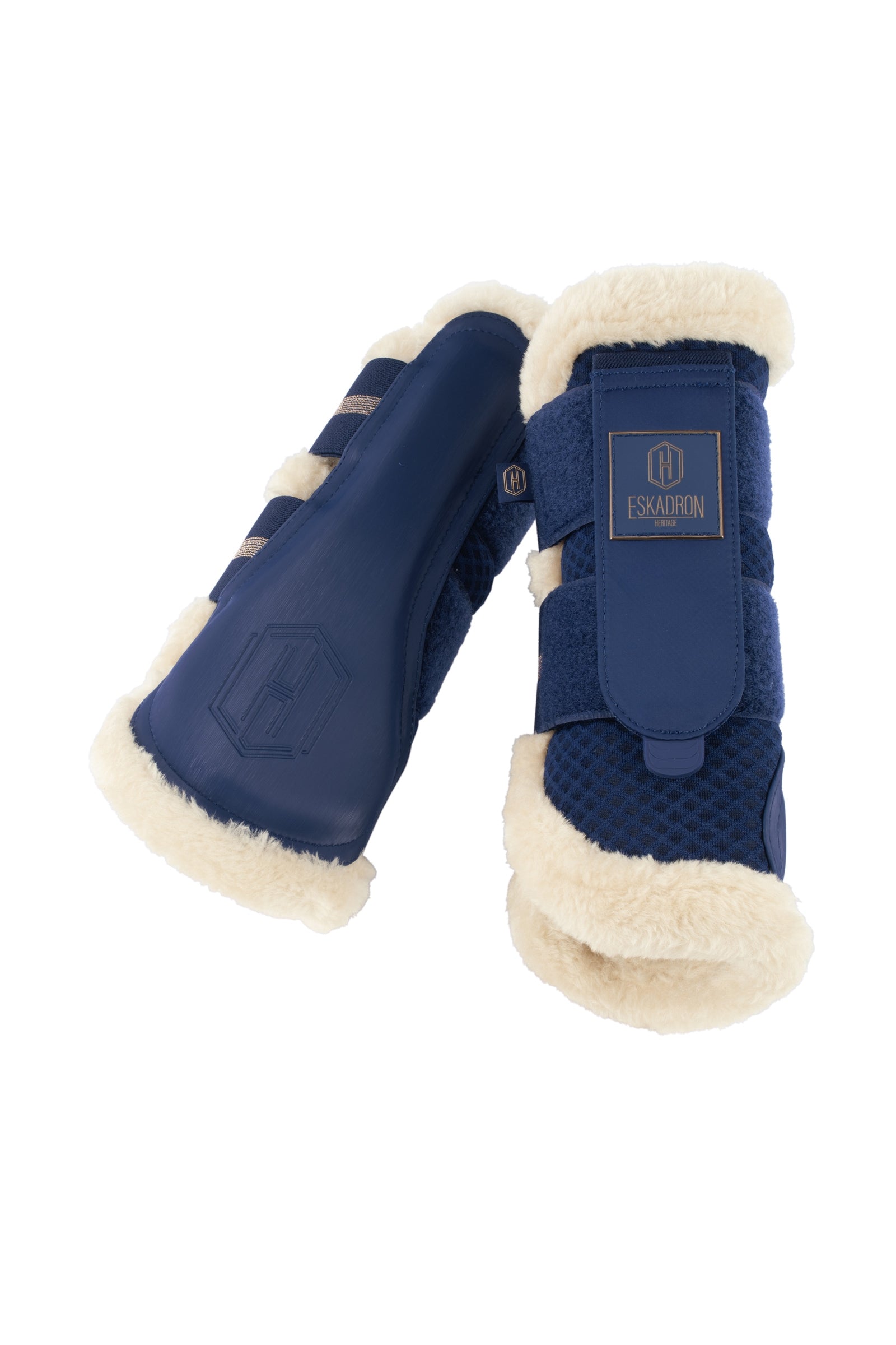Eskadron Heritage AW24 Síťované Koňské boty s umělým kožichem Leg Protection & Hoof Protection for Horses