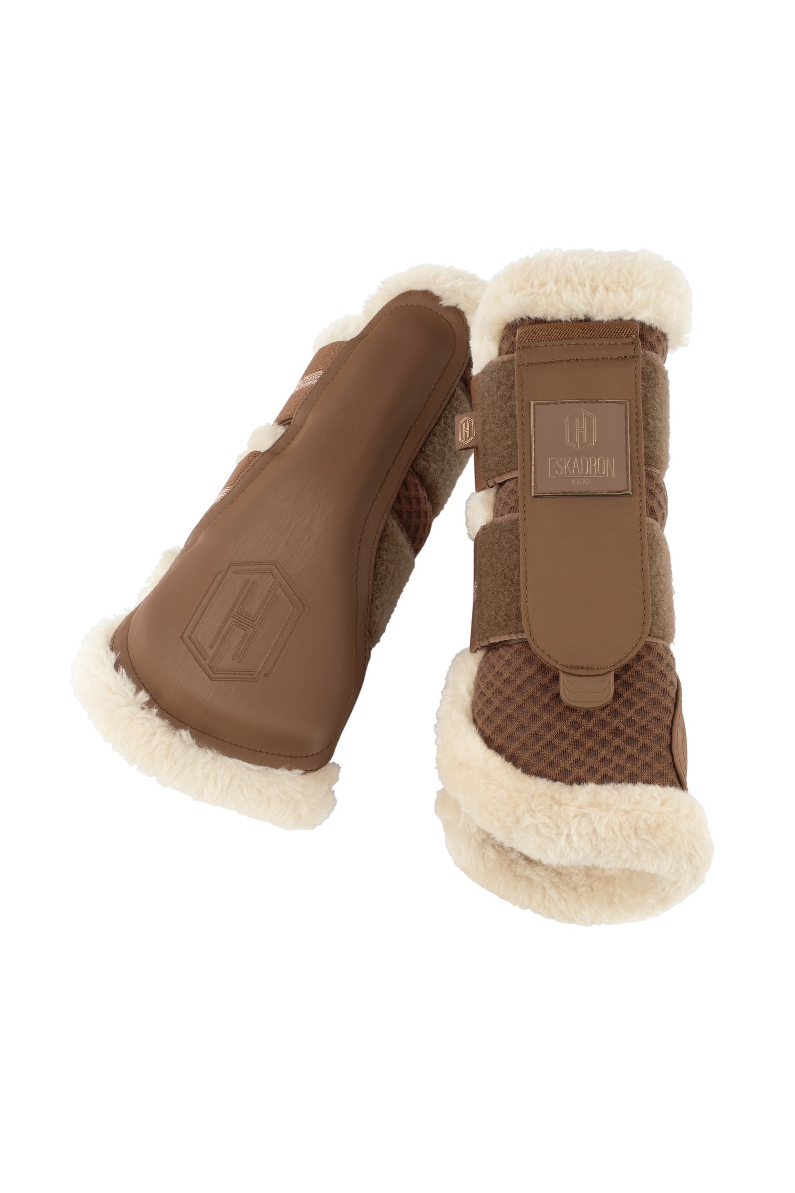 Eskadron Heritage AW24 Síťované Koňské boty s umělým kožichem Leg Protection & Hoof Protection for Horses