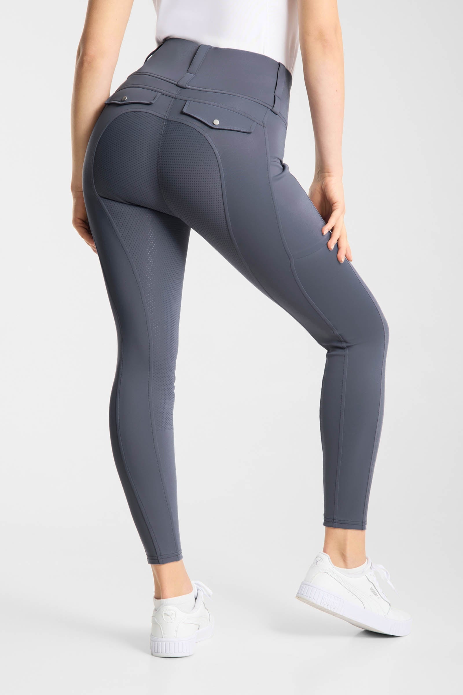 Horze Anya dámské jezdecké legíny s plným silikonovým gripem UPF 50+ Womens Breeches