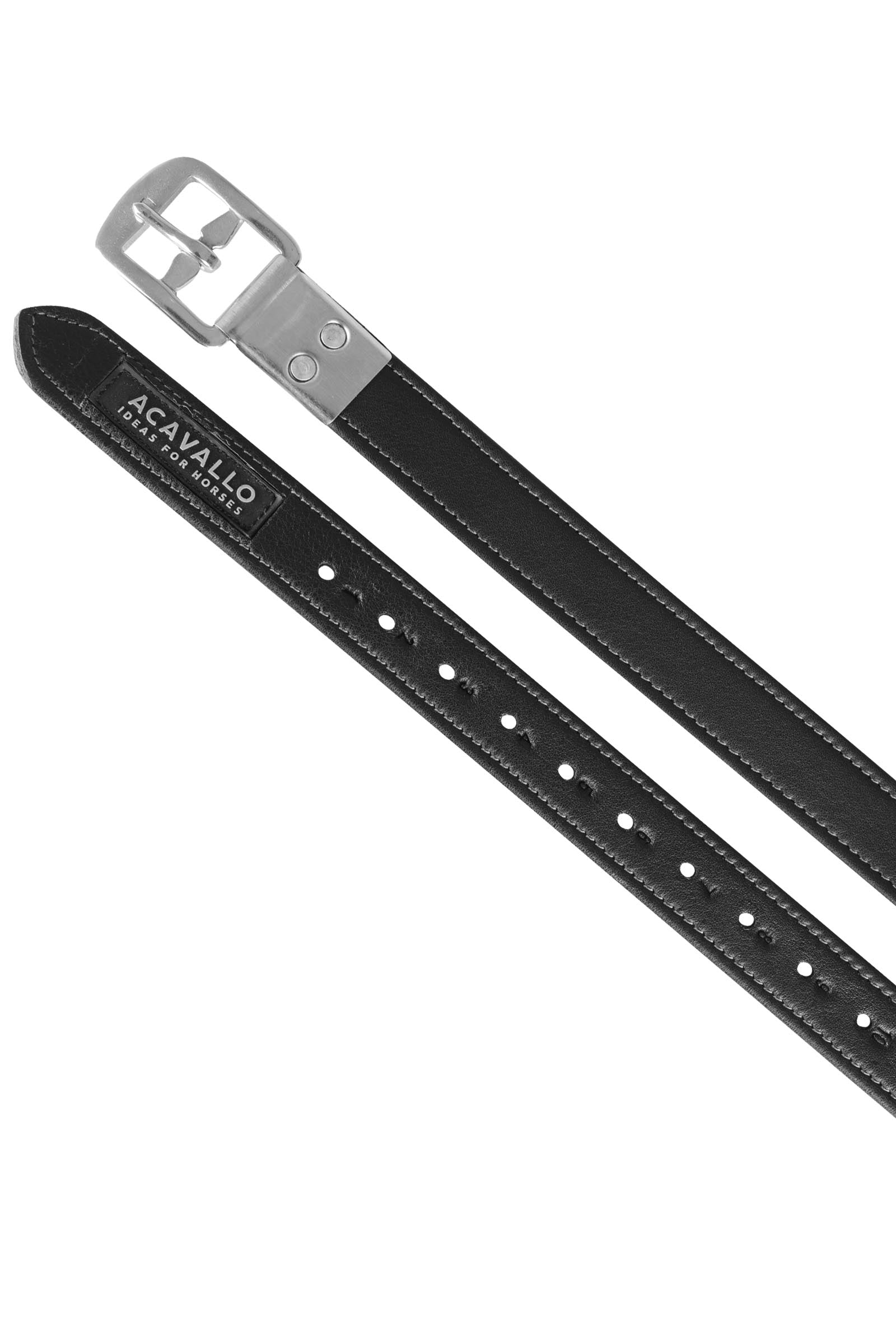 Acavallo třmenové řemeny z telecí kůže se zapouzdřenou přezkou Saddles, Girths & Stirrups