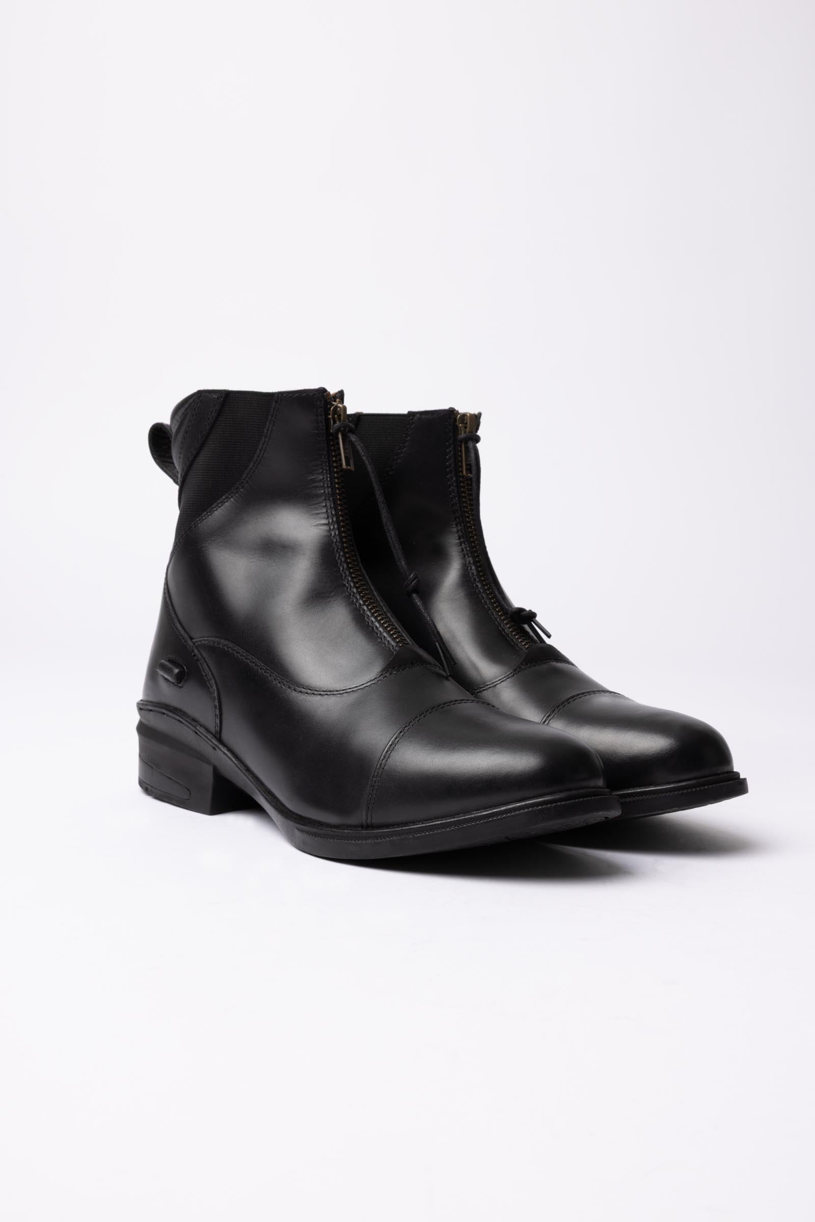 Horze Oldenburg kožené jodhpur boty se zipem vpředu Riding Boots & Riding Shoes