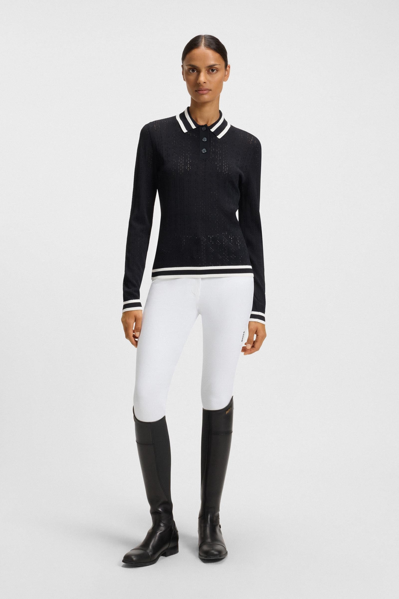 BOSS Equestrian Boss Pam Womens Knitwear Polo Ajor Women’s Riding Clothing