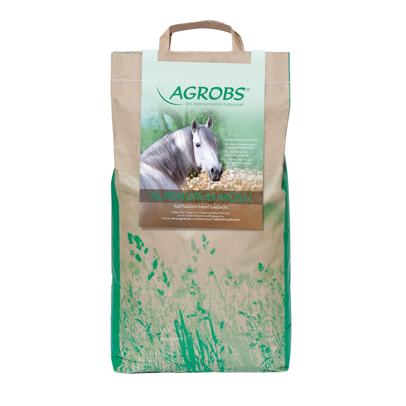 Agrobs Alpengrün Müsli náhradní sáček 4kg Horse Feed & Nutrition