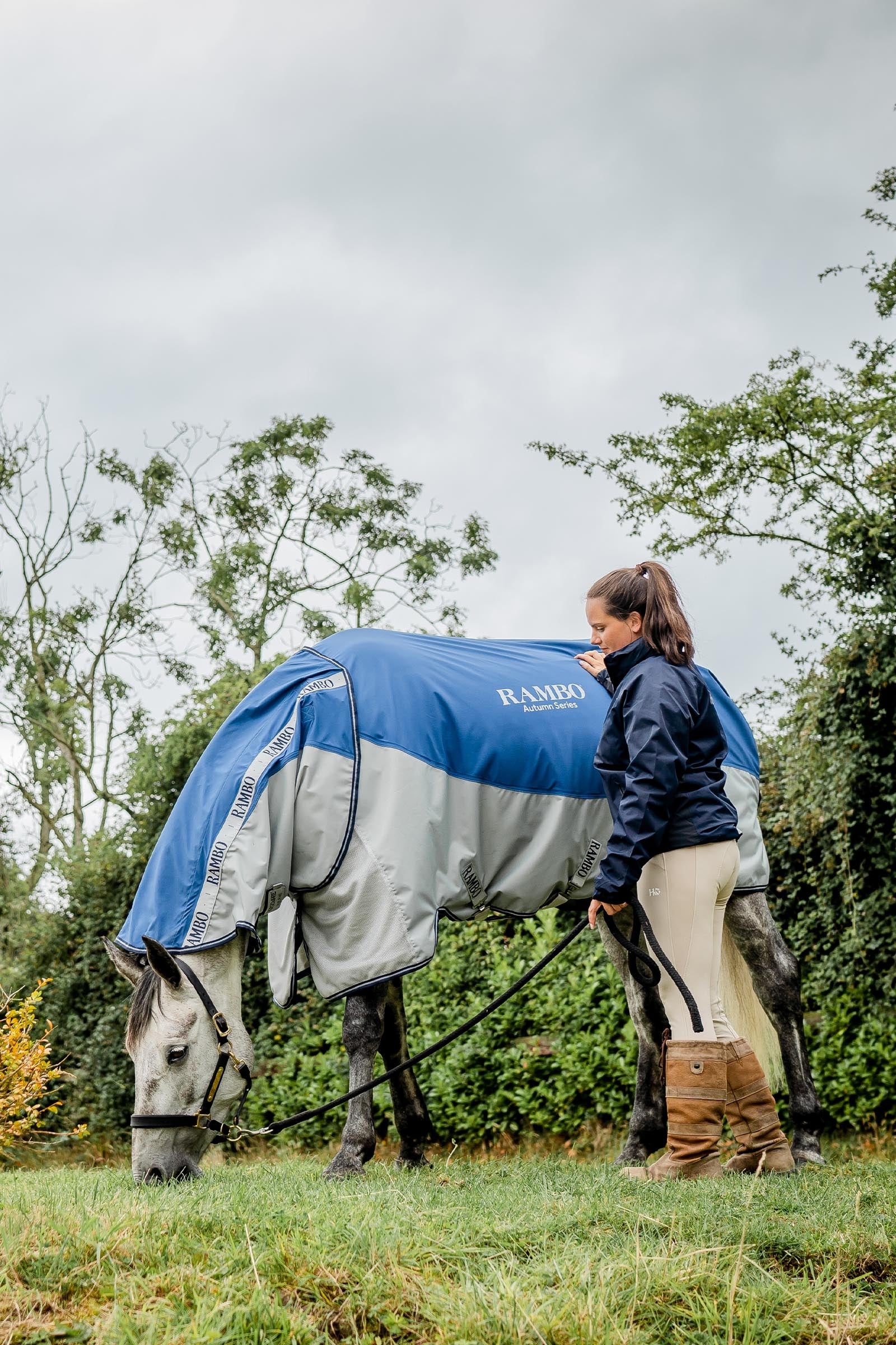 Horseware Rambo Autumn Series Turnout Rug With Liner (0g / 100g) Horse Rugs