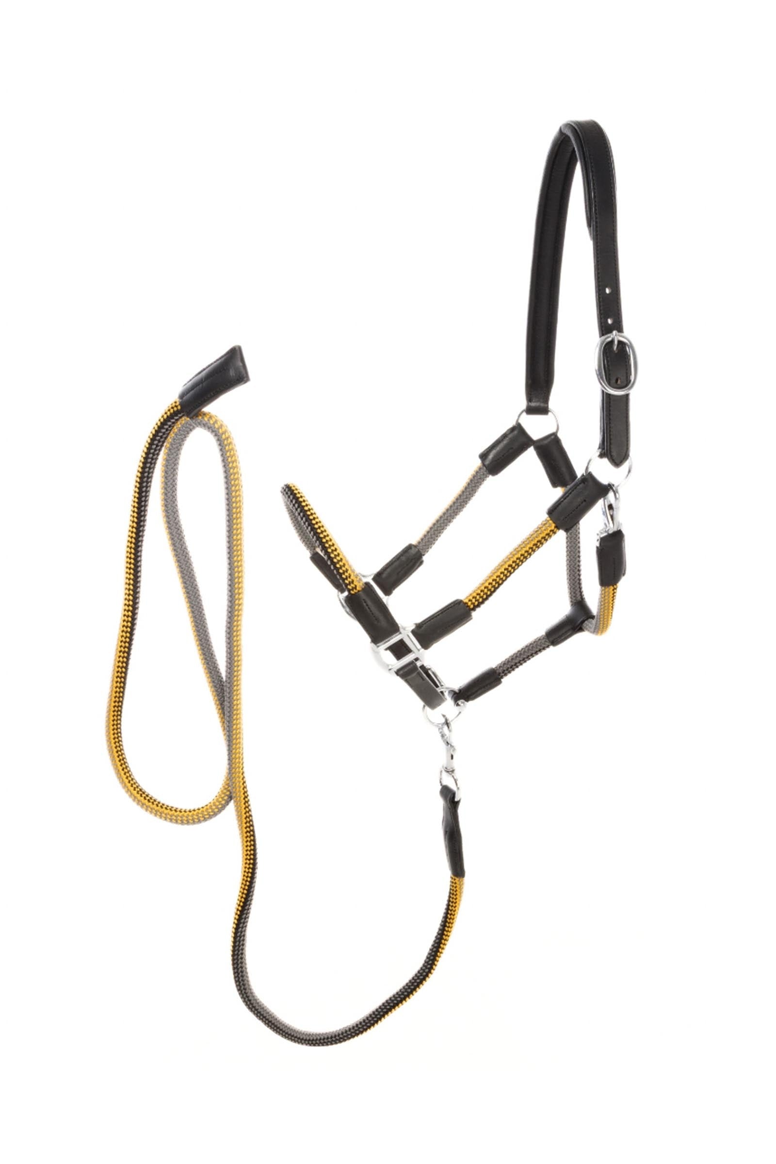 Kavalkade Cavo Rope/Leather Halter Set With Lead Rope Halters & Leads