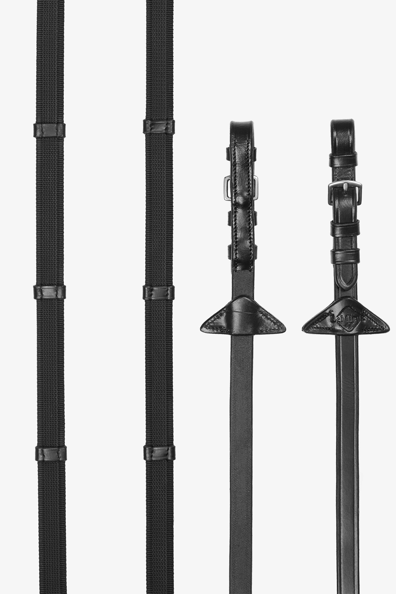 LeMieux Kontinentální otěže s gumovou rukojetí Bridles & Reins