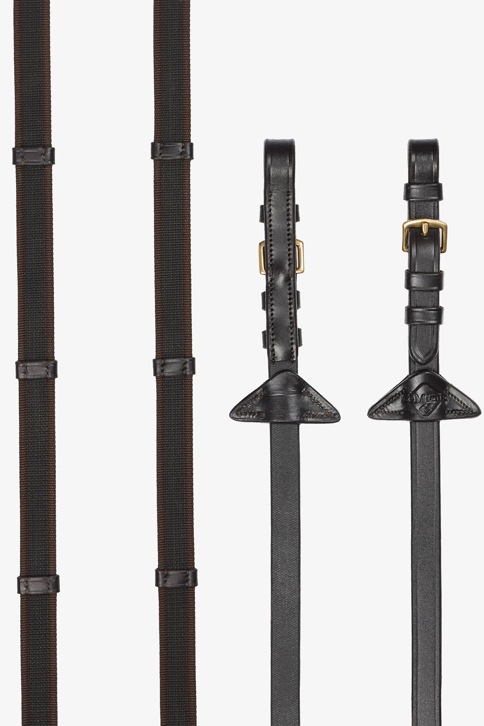 LeMieux Kontinentální otěže s gumovou rukojetí Bridles & Reins