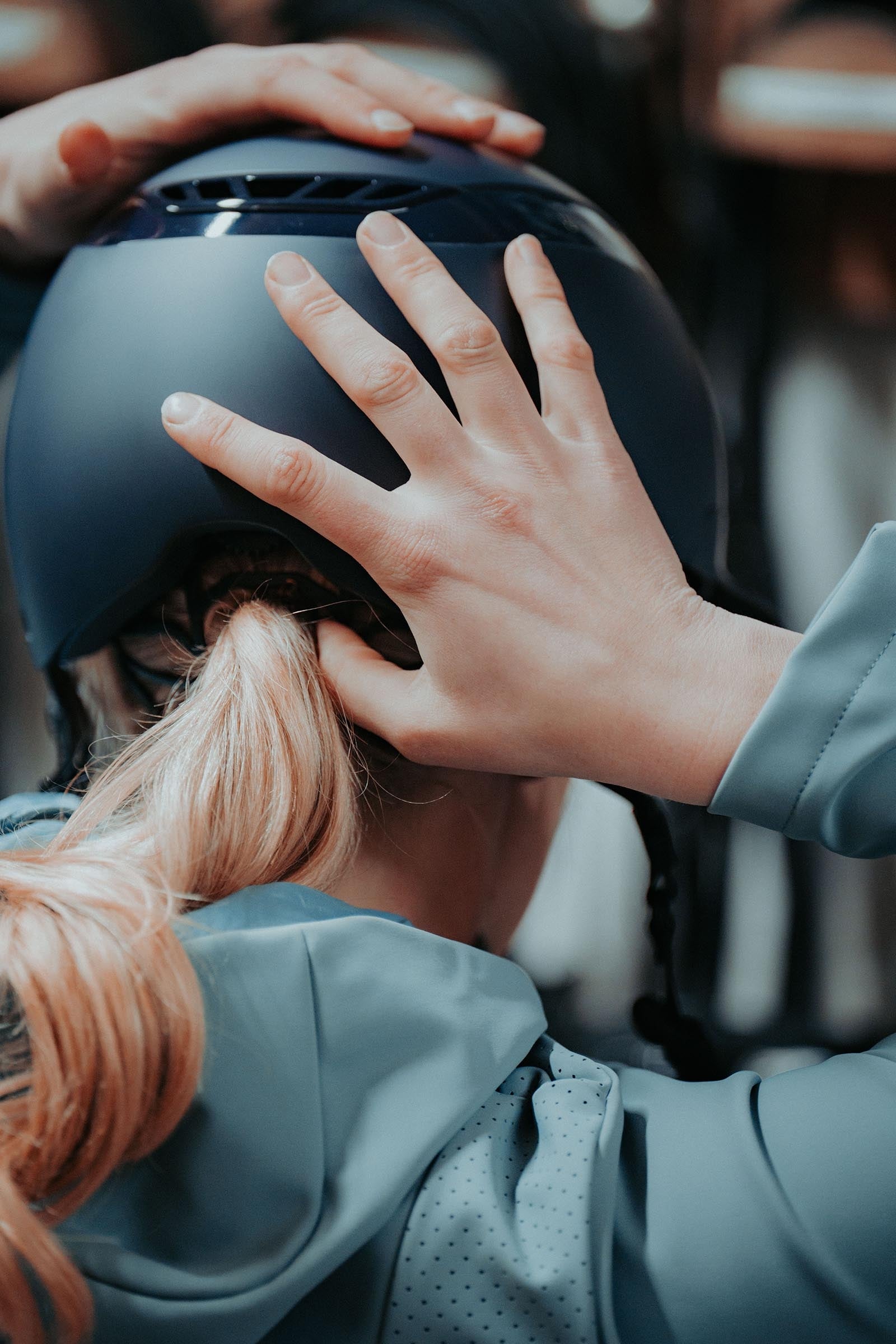 Abus Airluxe Pure Long Visor Riding Helmet Safety Equipment