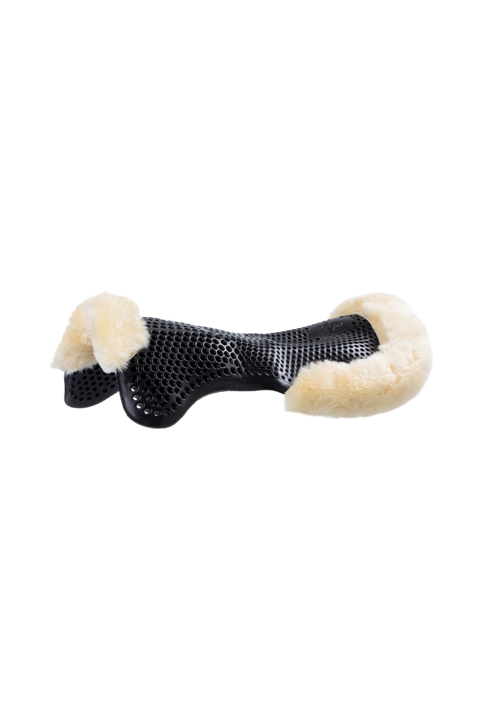 Acavallo protiskluzová gelová podložka Classic s ovčí kožešinou, přední vyvýšení Saddle Pads