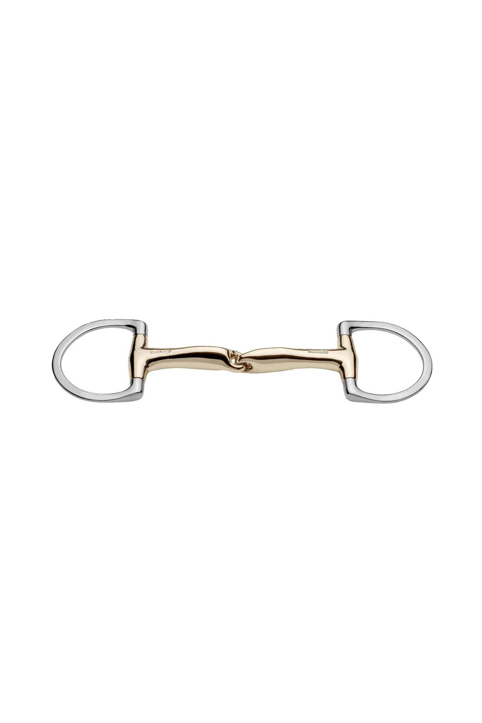 Sprenger Novocontact olivové udidlo D-kroužky, jednoduše lomené, 14 mm, Sensogan Horse Bits