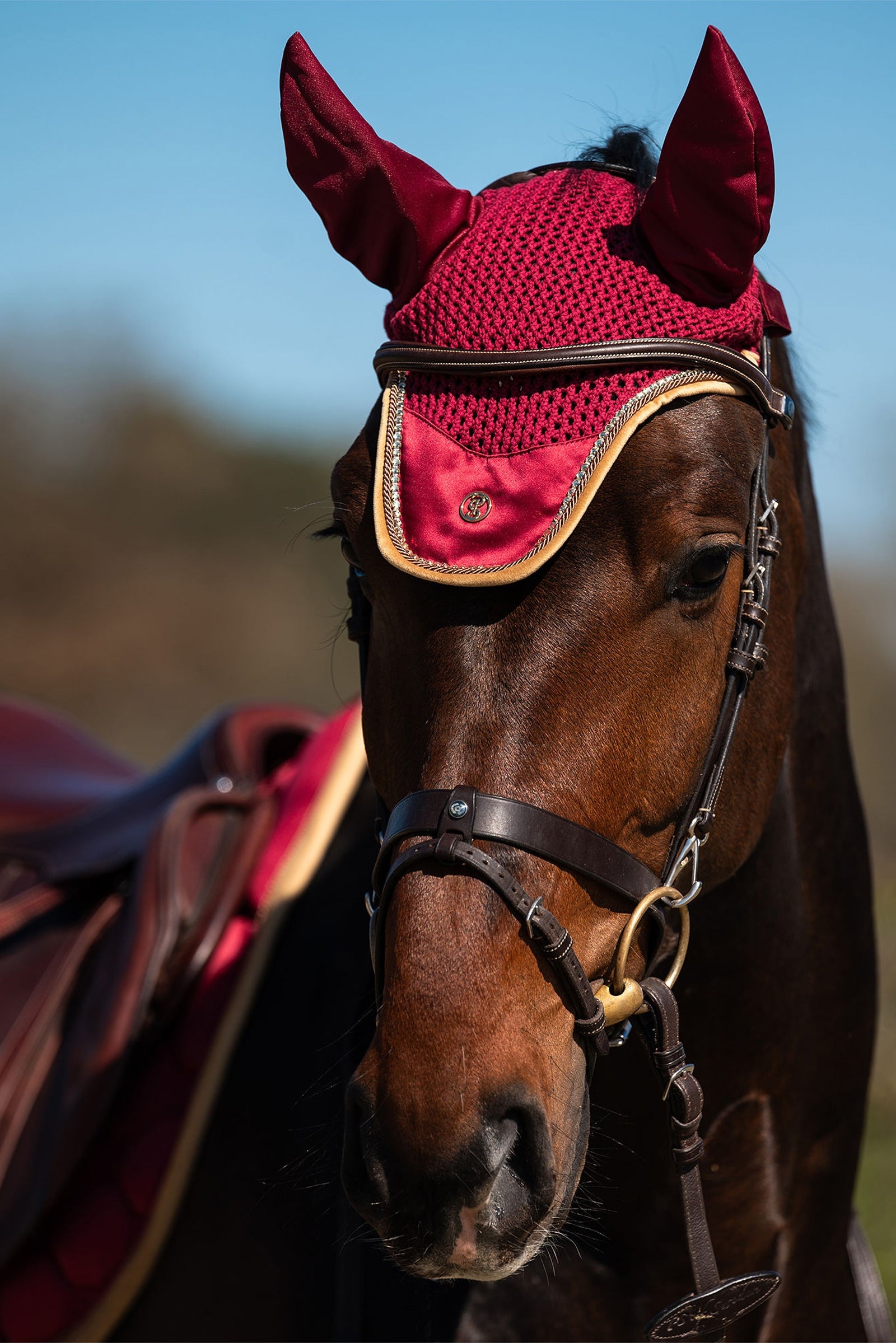 PS of Sweden Vintage Monogram Ear Bonnet Saddle Pads
