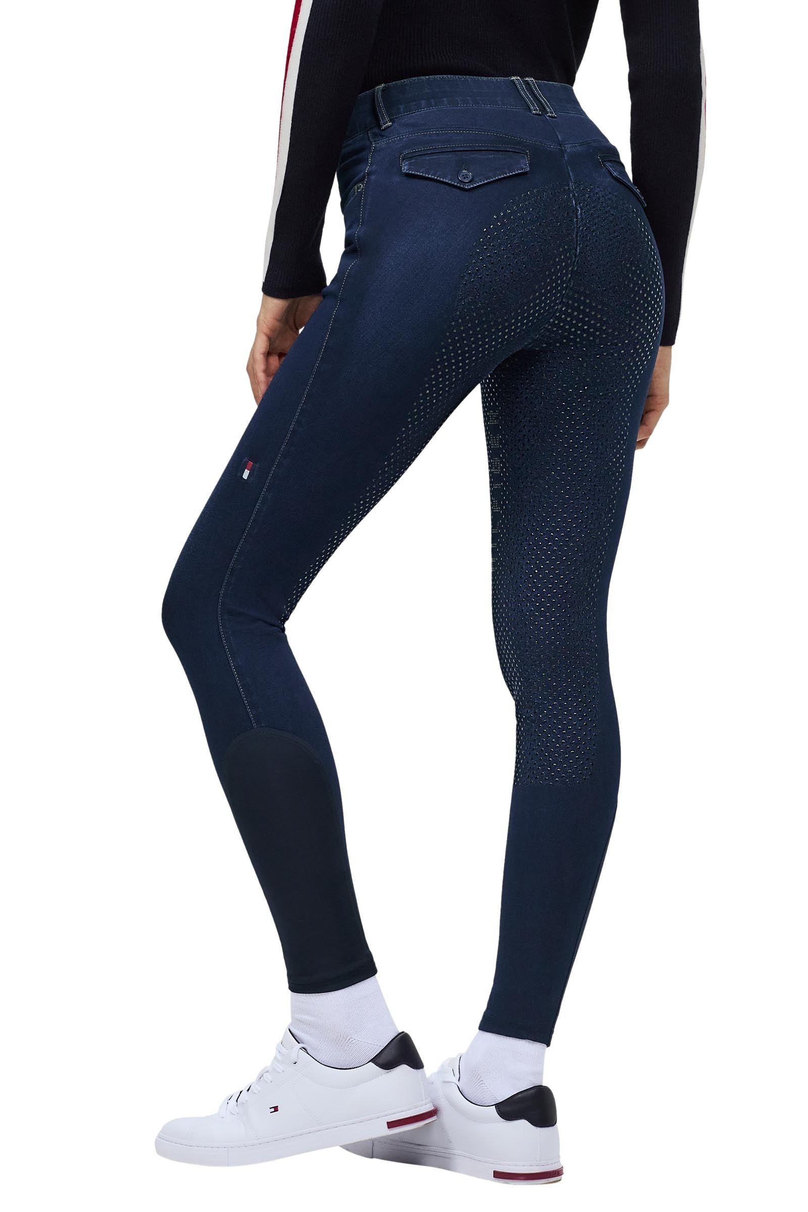 Tommy Hilfiger Equestrian Hope dámské denim rajtky s celosilikonovým sedem Womens Breeches