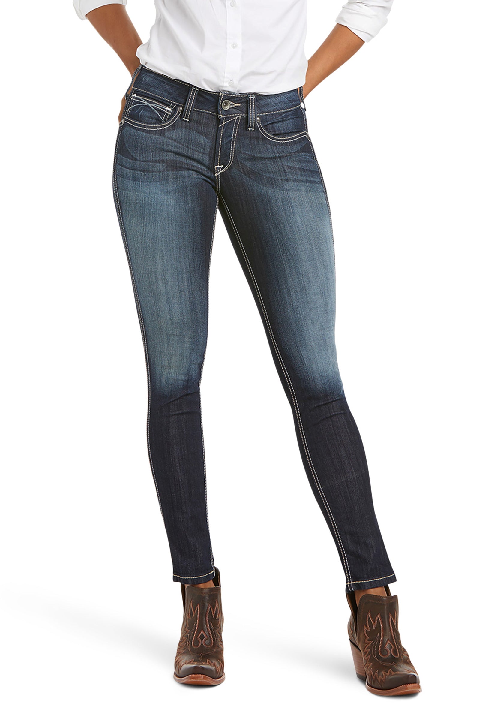 Ariat Ella R.E.A.L dámské stretch skinny džíny s středně vysokým pasem Womens Breeches