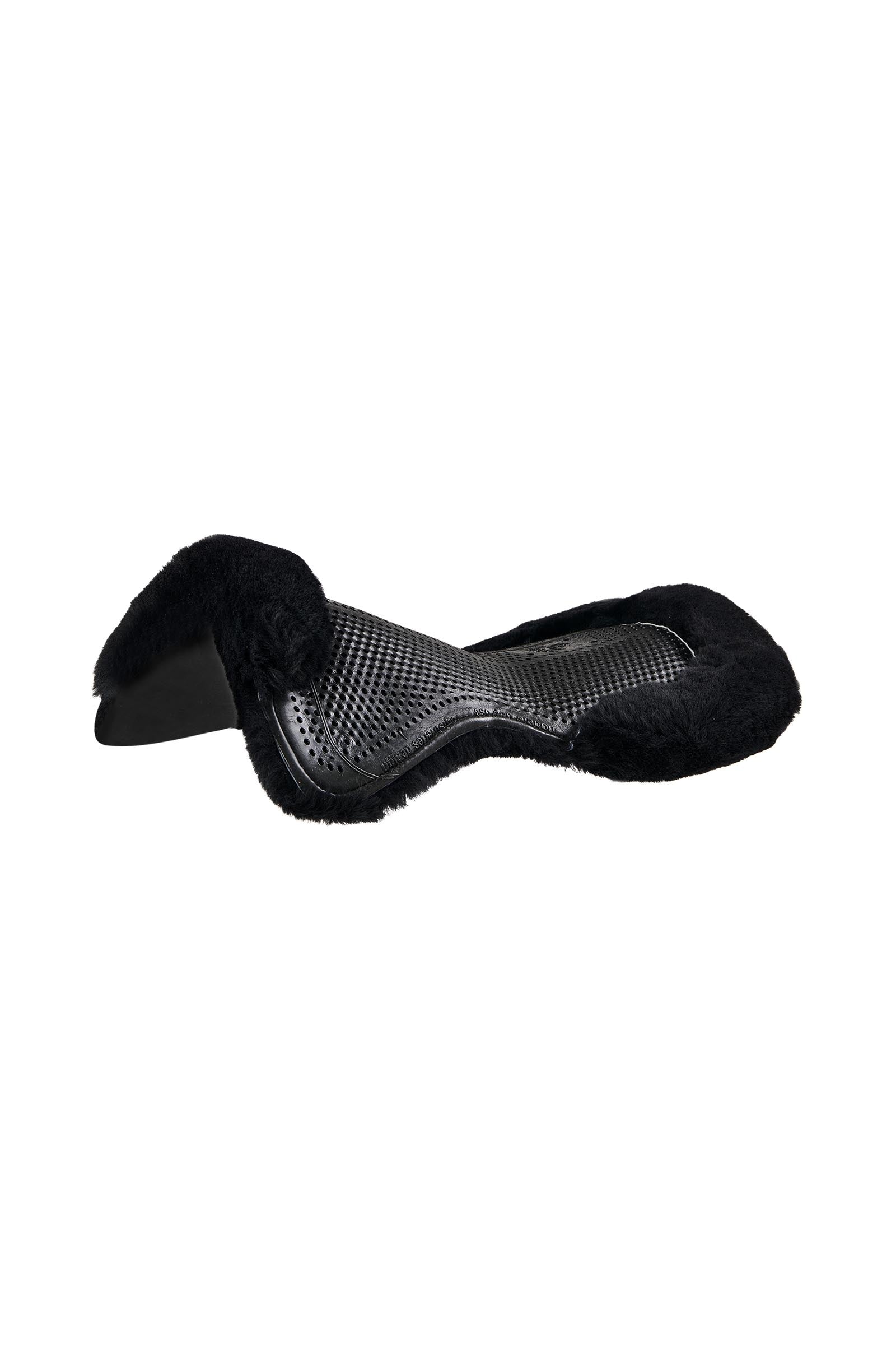 Acavallo protiskluzová gelová podložka Classic s ovčí kožešinou, plochá Saddle Pads