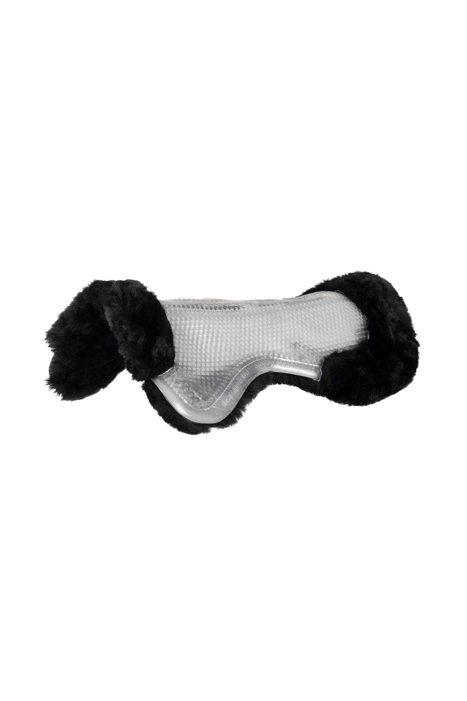 Acavallo protiskluzová gelová podložka Classic s ovčí kožešinou, plochá Saddle Pads