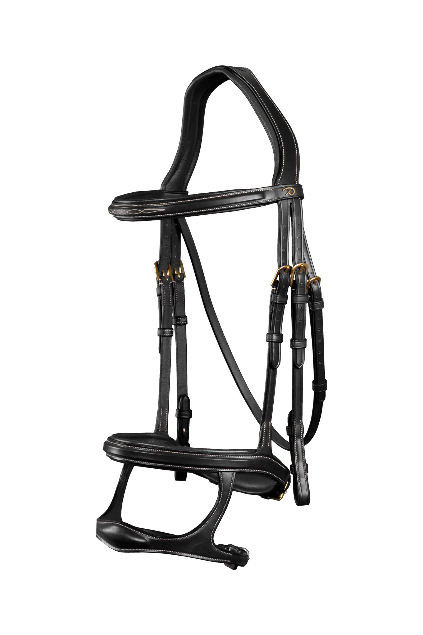 Dy'on D Collection uzdečka s dvojitým nánosníkem Bridles & Reins