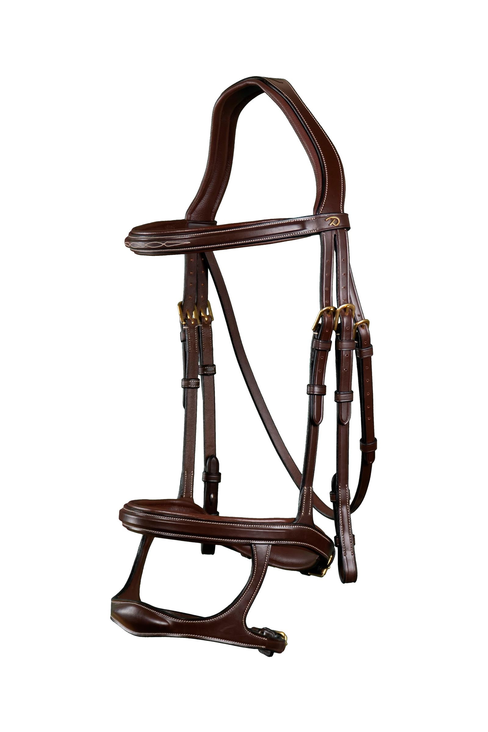 Dy'on D Collection uzdečka s dvojitým nánosníkem Bridles & Reins