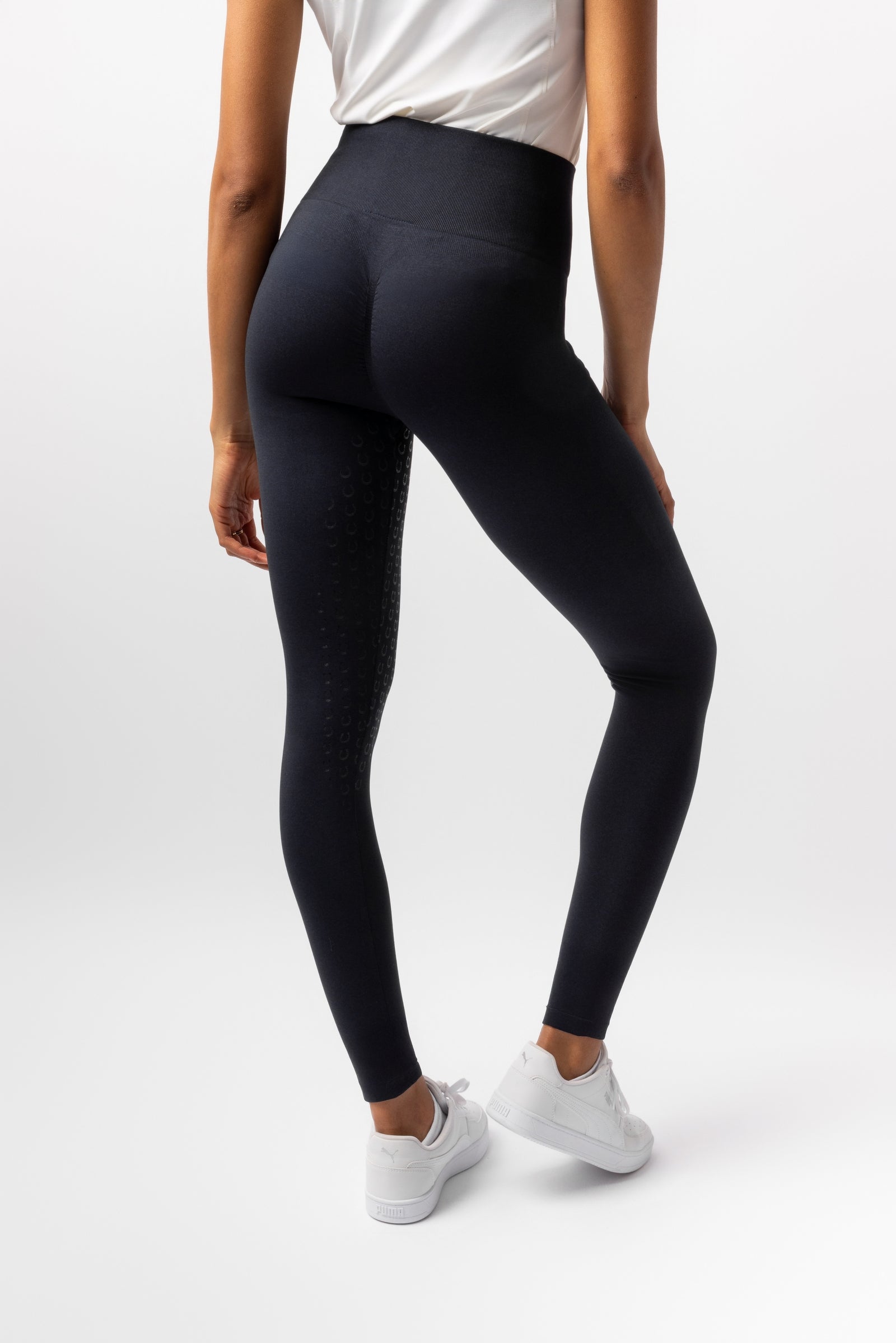 Horze Nessa Bezšvové Celoplošné Gripy Scrunch Legíny Womens Breeches
