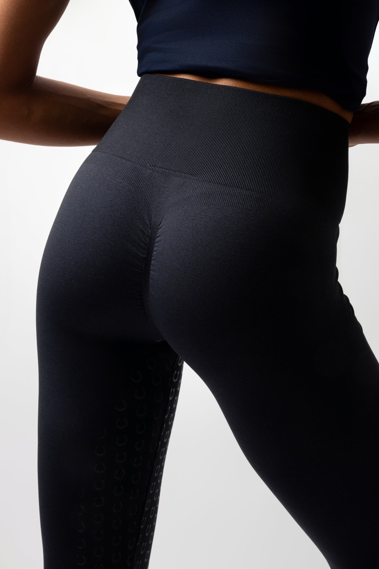 Horze Nessa Seamless Full Grip Scrunch Tights Womens Breeches